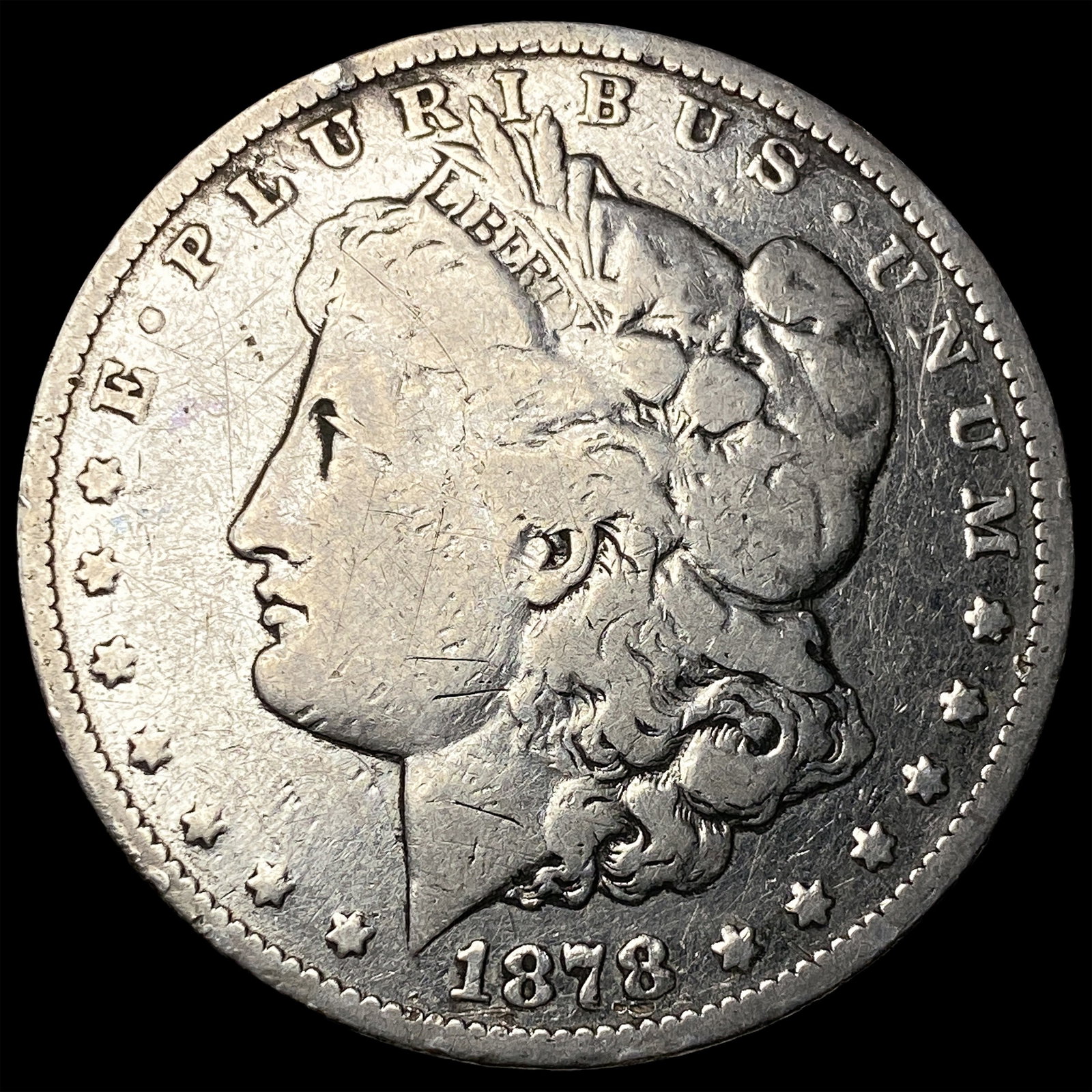 1878-S Silver Morgan Dollar NICELY CIRCULATED: 1878-S Silver Morgan Dollar NICELY CIRCULATED