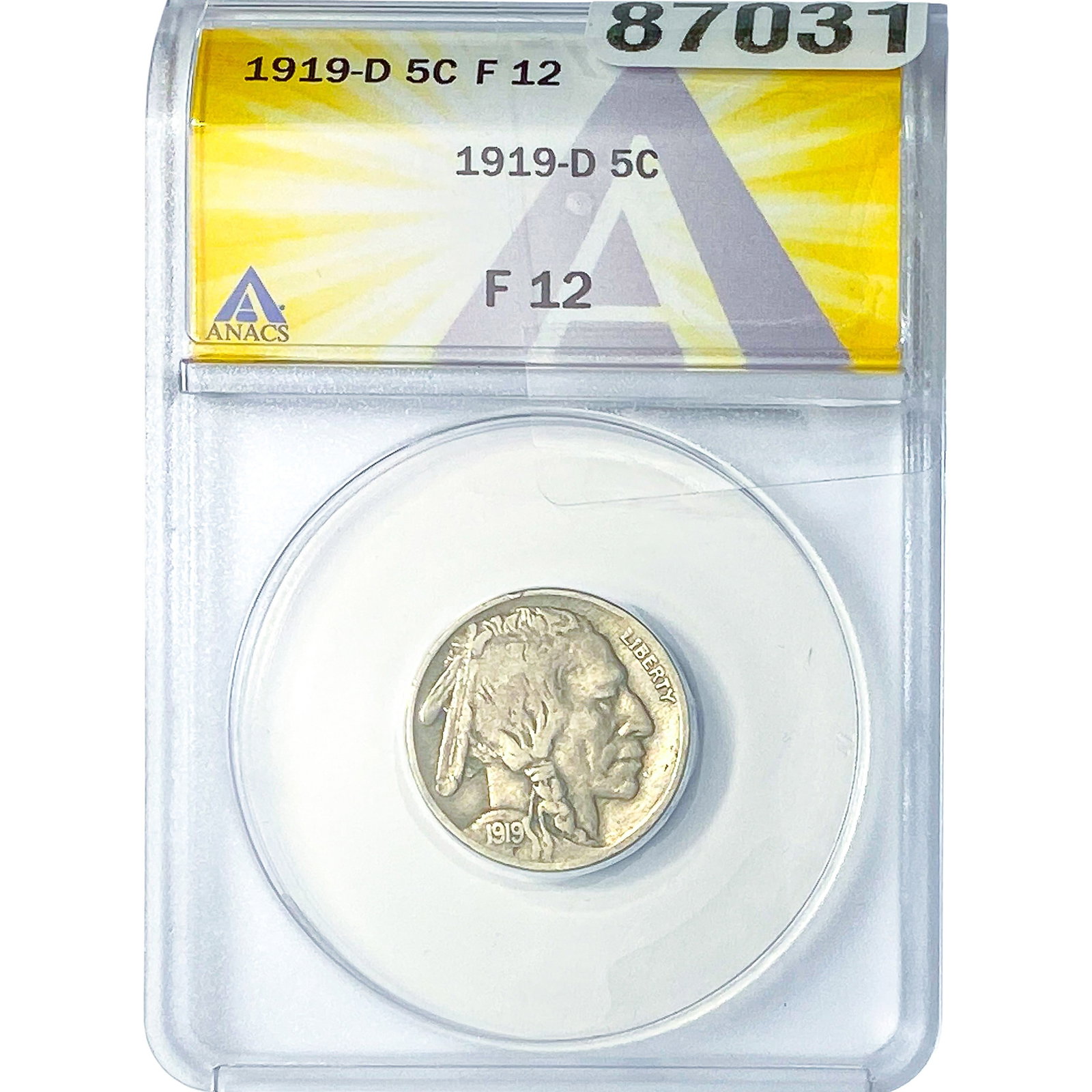 1919-D Buffalo Nickel ANACS F12 (1 of 2)