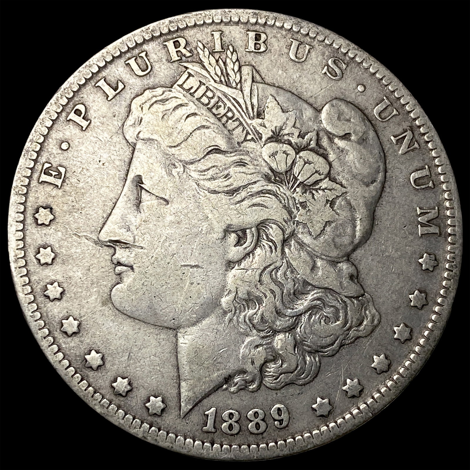 1889 Silver Morgan Dollar NEARLY UNCIRCULATED: 1889 Silver Morgan Dollar NEARLY UNCIRCULATED