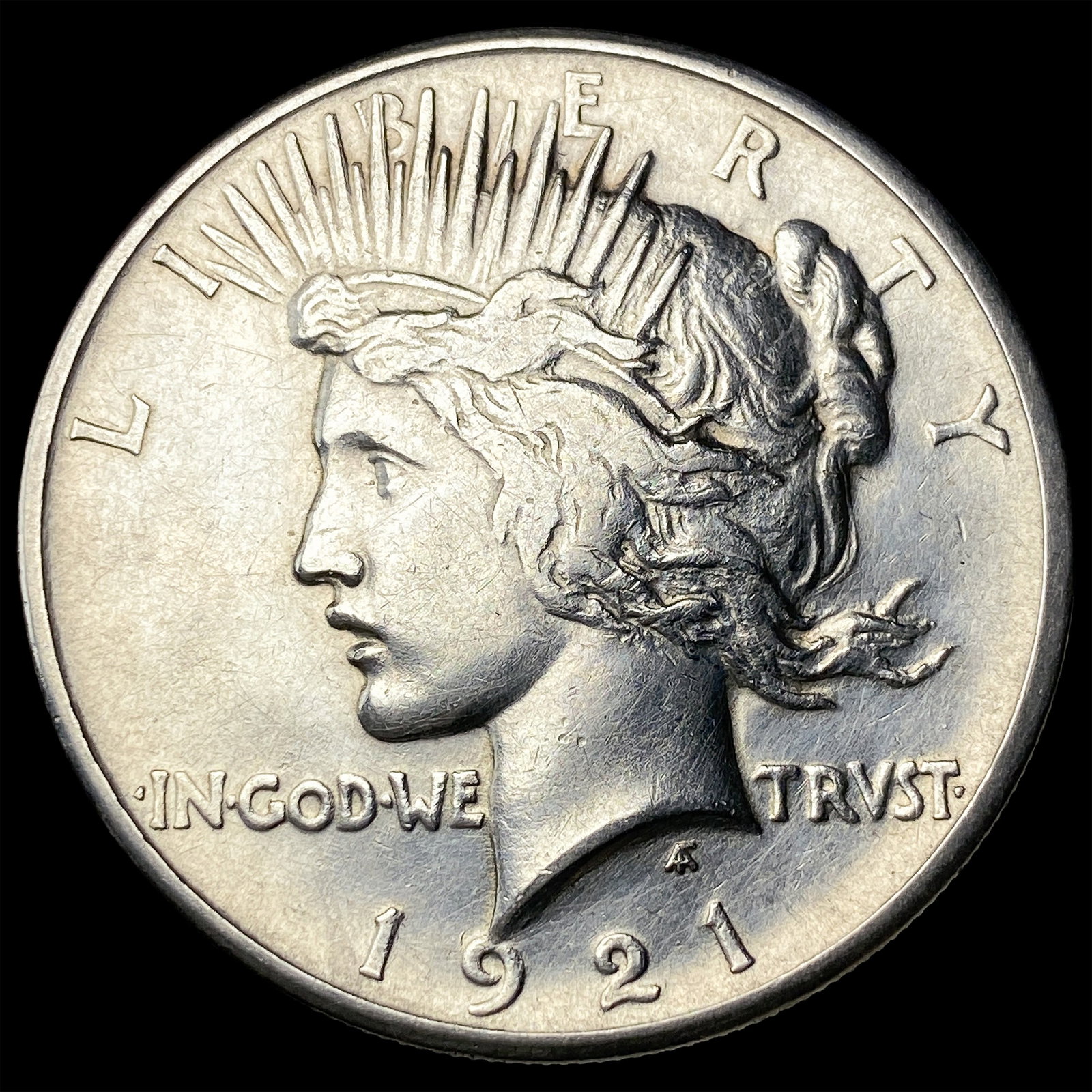 1921 Silver Peace Dollar CLOSELY UNCIRCULATED: 1921 Silver Peace Dollar CLOSELY UNCIRCULATED