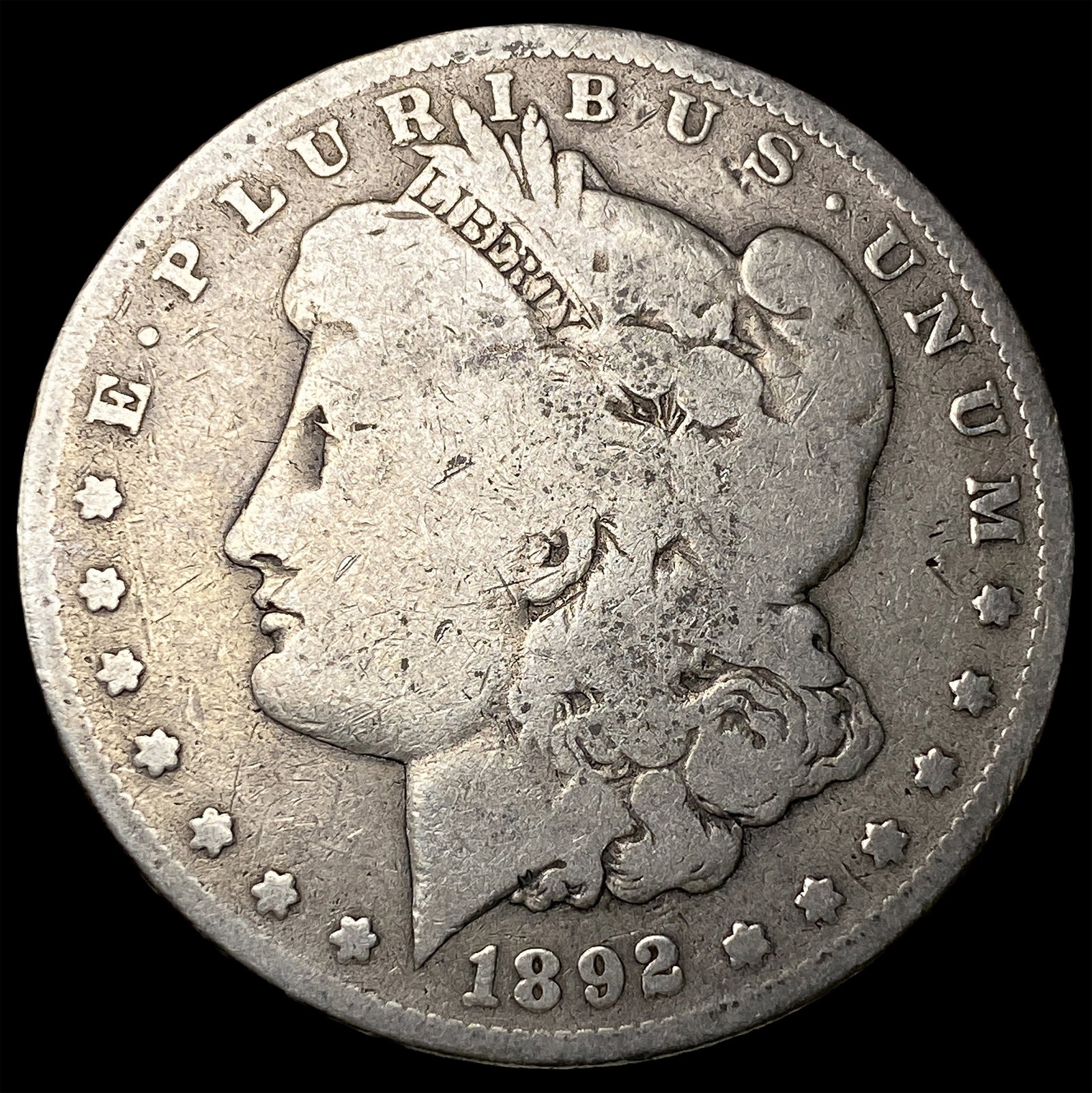1892 Silver Morgan Dollar NICELY CIRCULATED: 1892 Silver Morgan Dollar NICELY CIRCULATED
