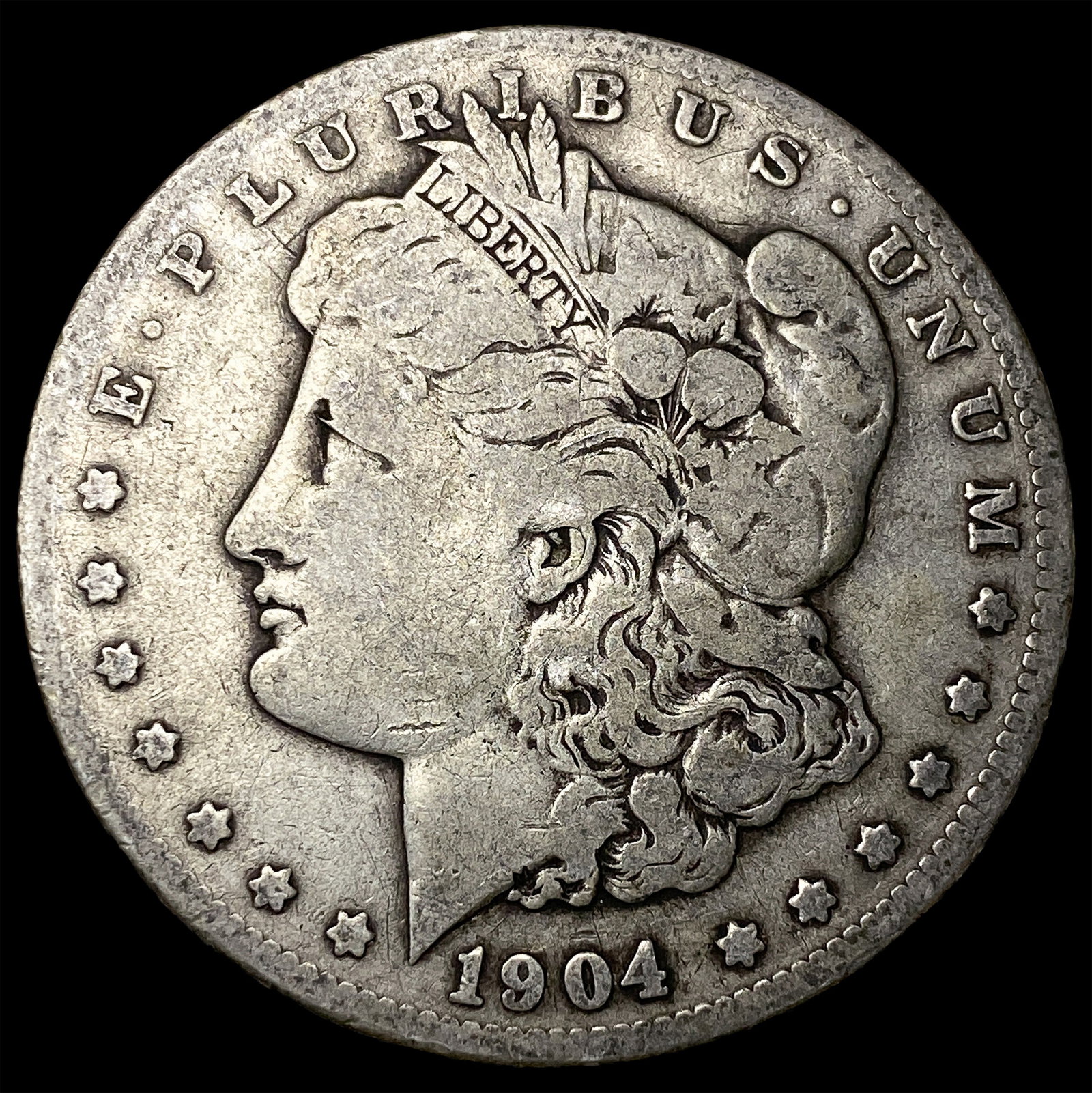 1904-S Silver Morgan Dollar LIGHTLY CIRCULATED: 1904-S Silver Morgan Dollar LIGHTLY CIRCULATED