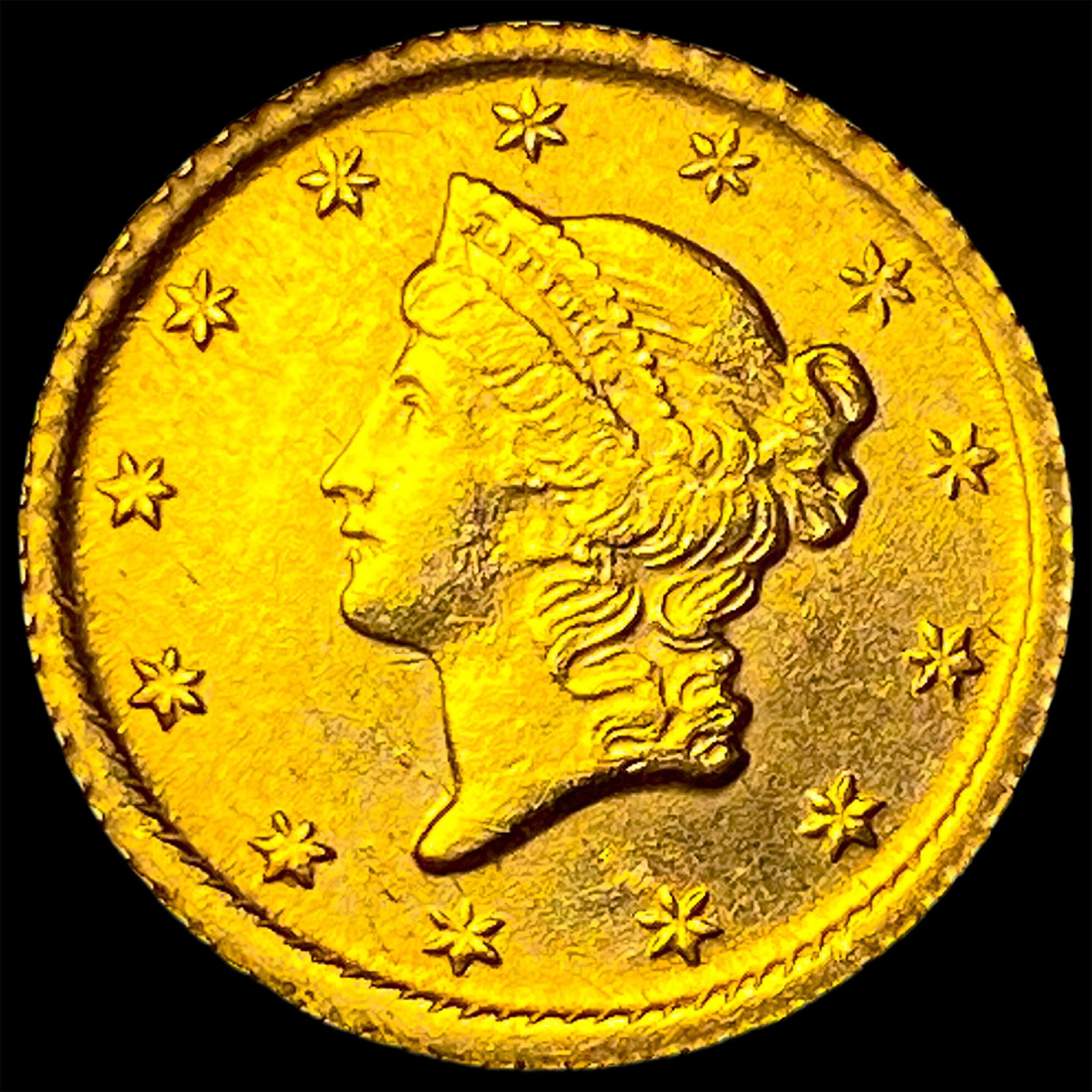 1852 Gold $1 Liberty Head Type 1 UNCIRCULATED (1 of 2)