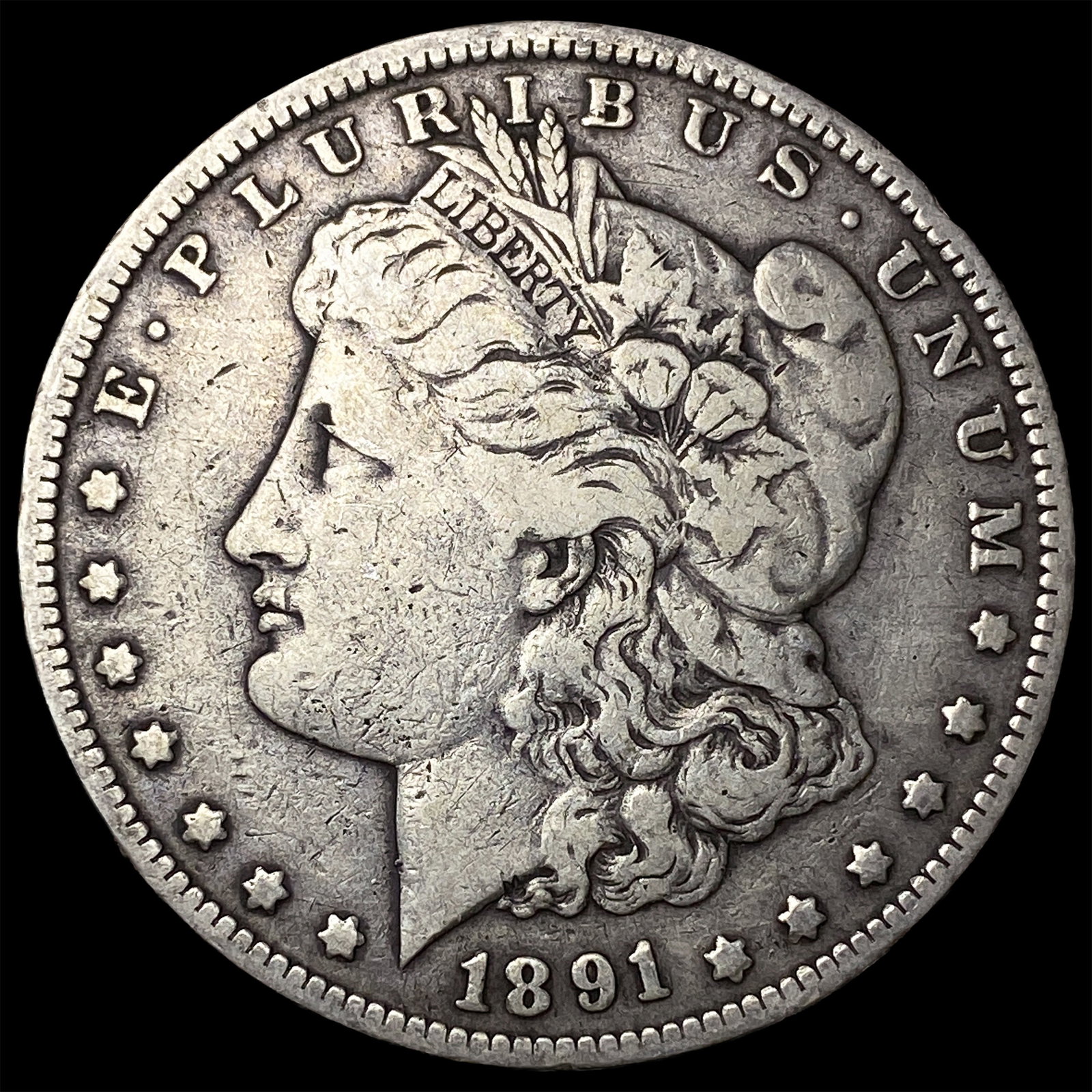 1891-O Silver Morgan Dollar NEARLY UNCIRCULATED: 1891-O Silver Morgan Dollar NEARLY UNCIRCULATED