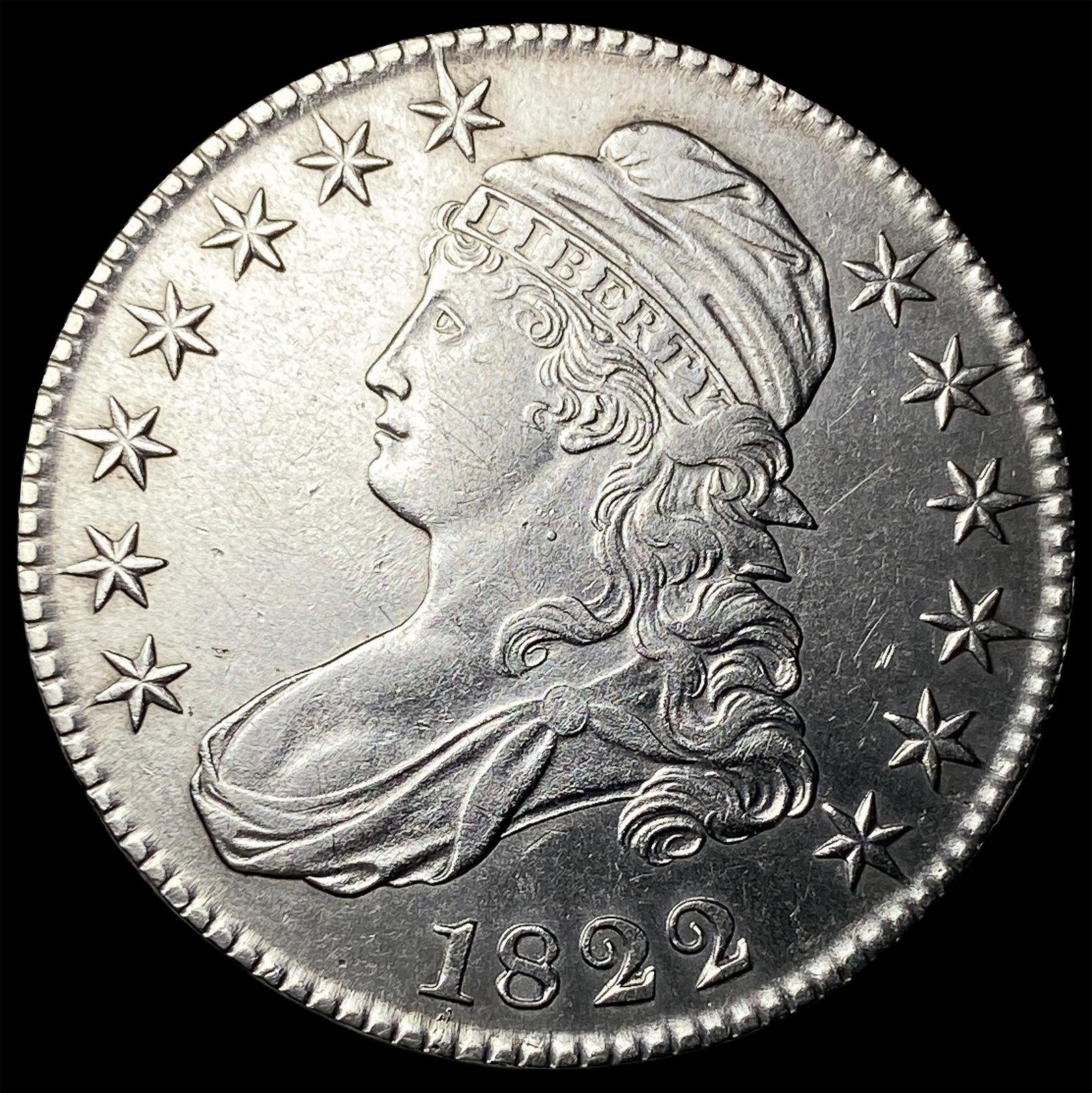 1822 Capped Bust Half Dollar CHOICE AU (1 of 2)