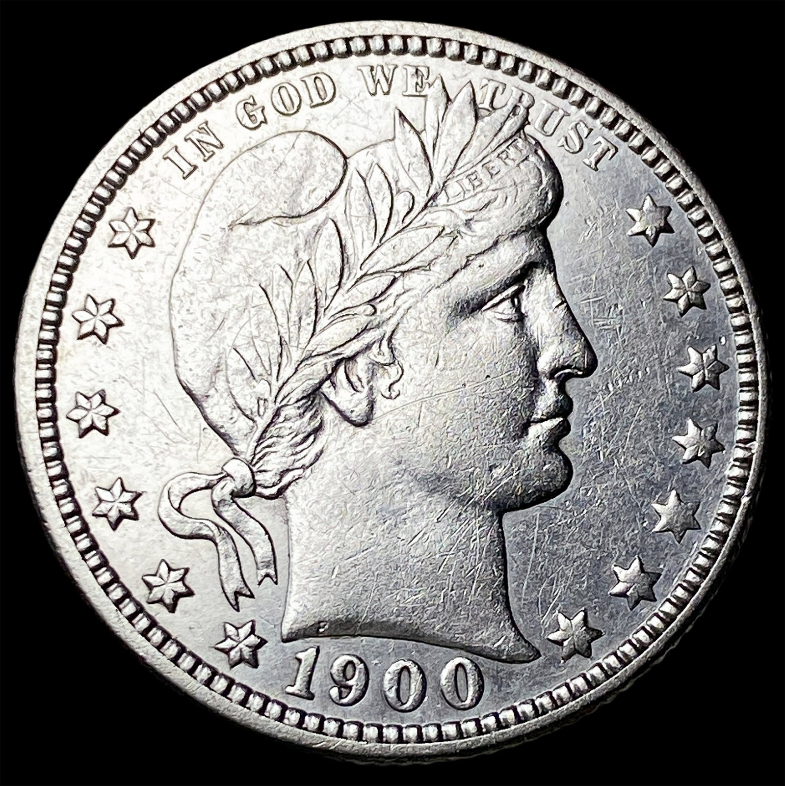 1900-O Silver Barber Quarter CLOSELY UNCIRCULATED (1 of 2)