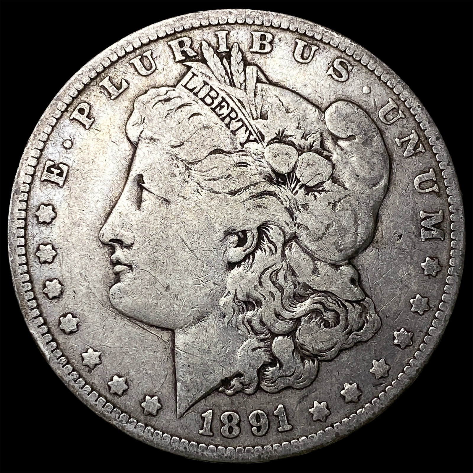 1891-O Silver Morgan Dollar LIGHTLY CIRCULATED (1 of 2)