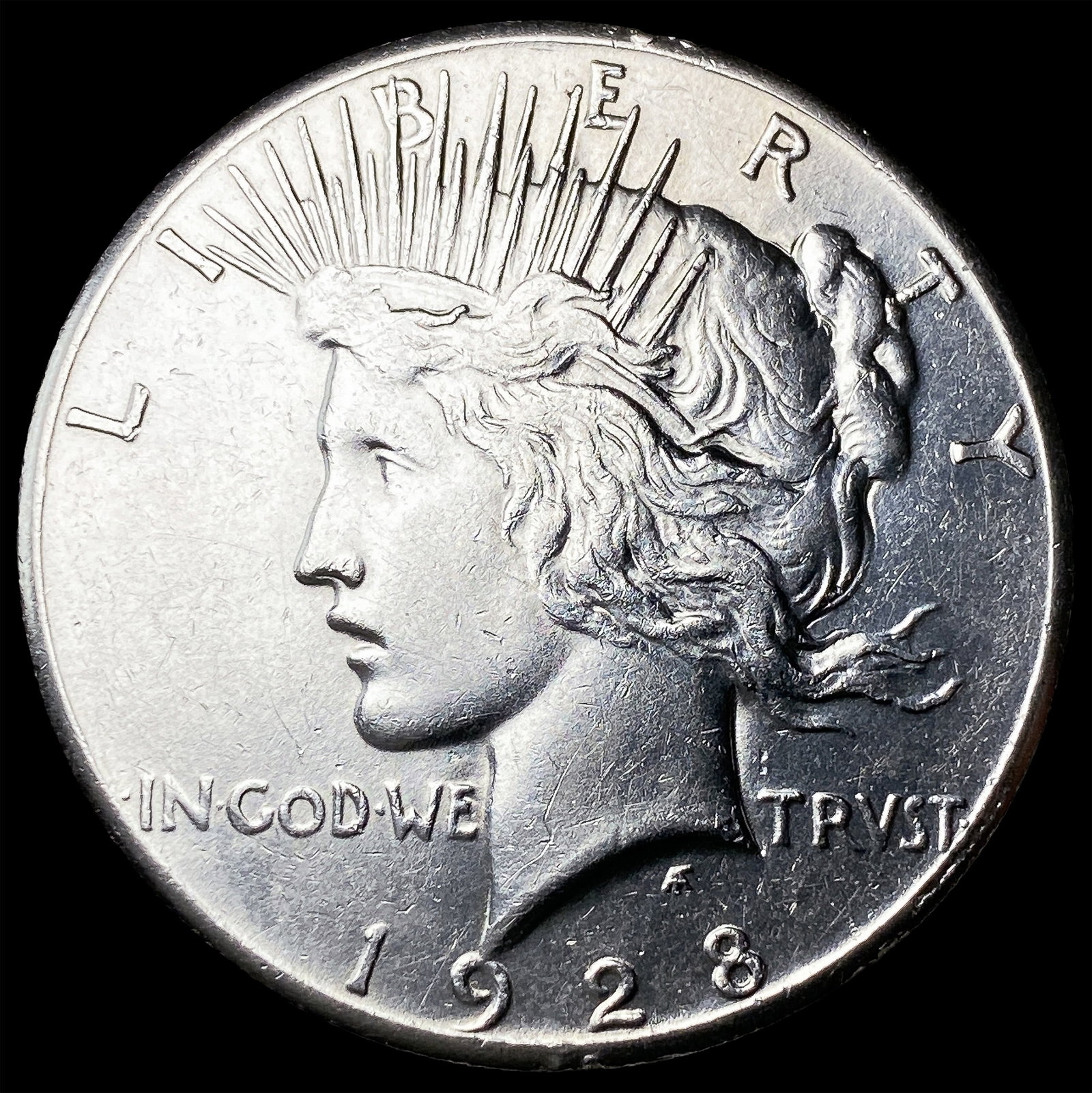 1928 Peace Silver Dollar CHOICE AU: 1928 Peace Silver Dollar CHOICE AU