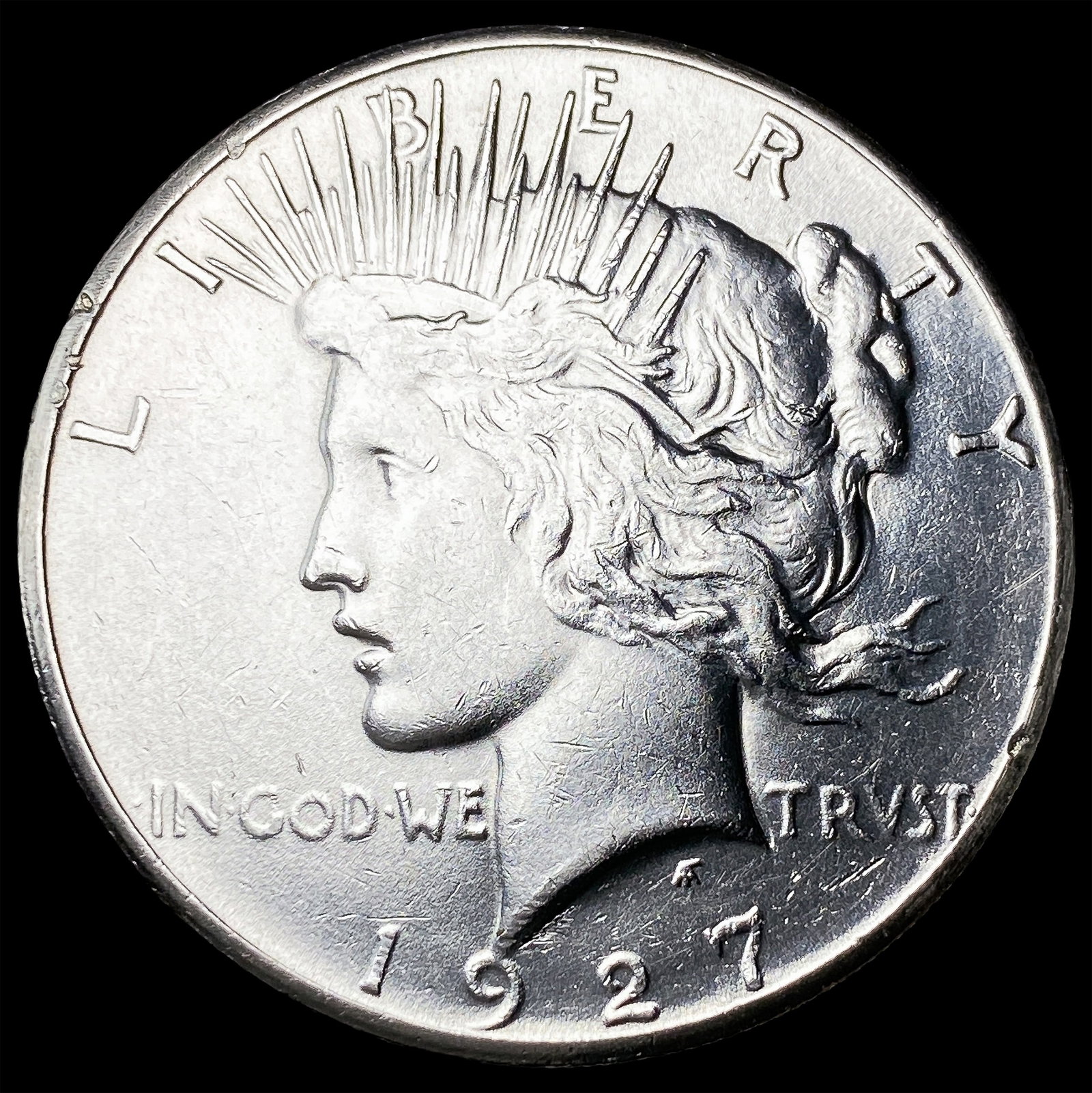1927 Peace Silver Dollar CLOSELY UNCIRCULATED: 1927 Peace Silver Dollar CLOSELY UNCIRCULATED