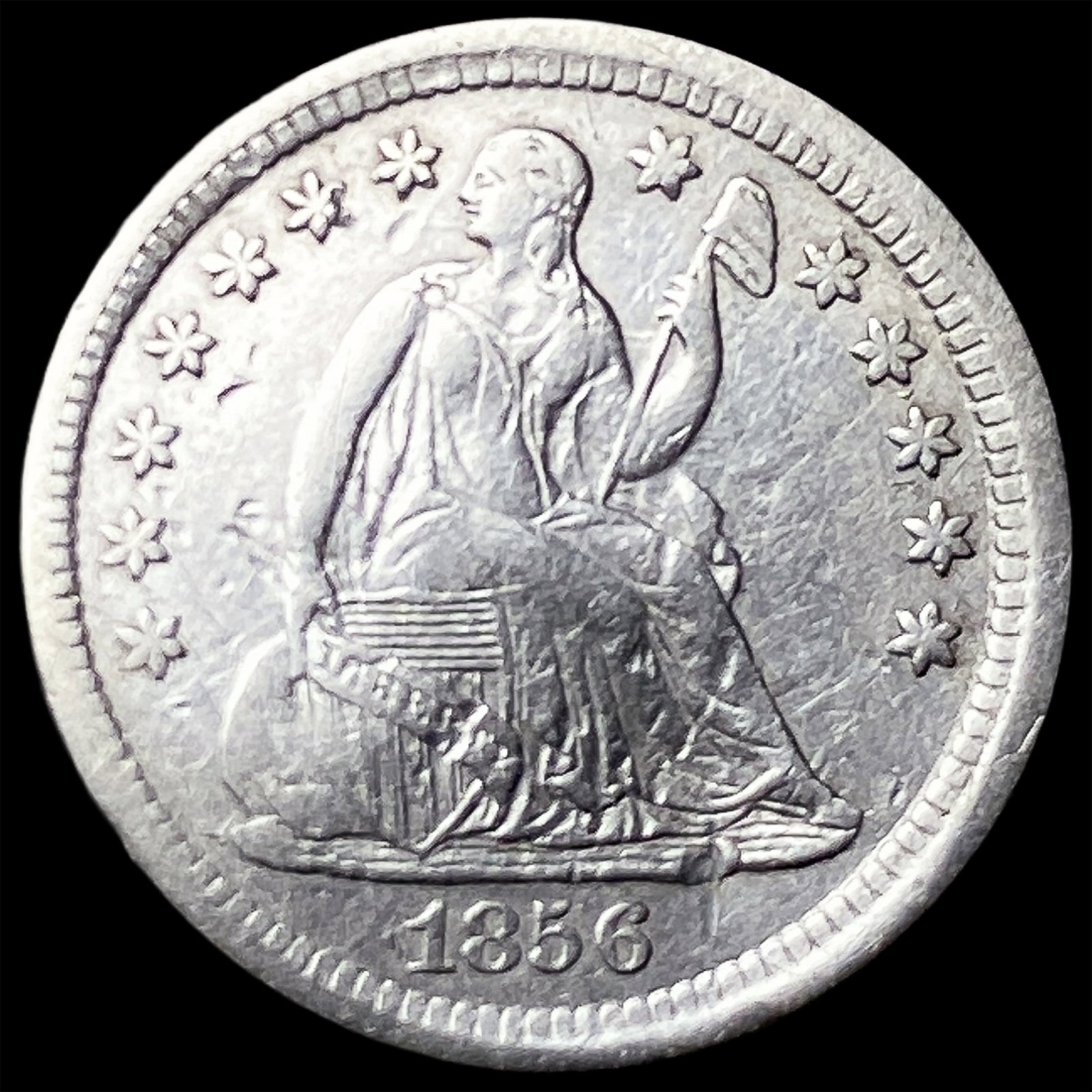 1856 Seated Liberty Half Dime HIGH GRADE (1 of 2)