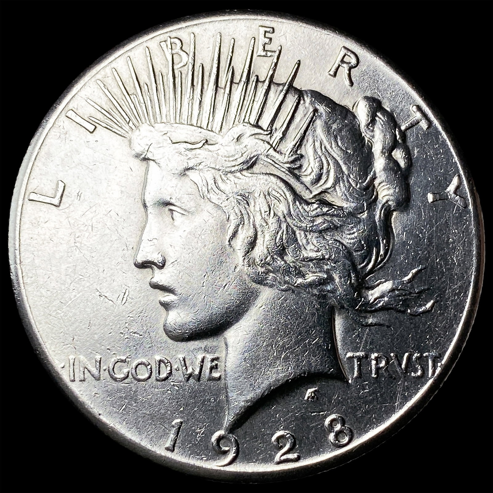 1928 Peace Silver Dollar CHOICE AU: 1928 Peace Silver Dollar CHOICE AU