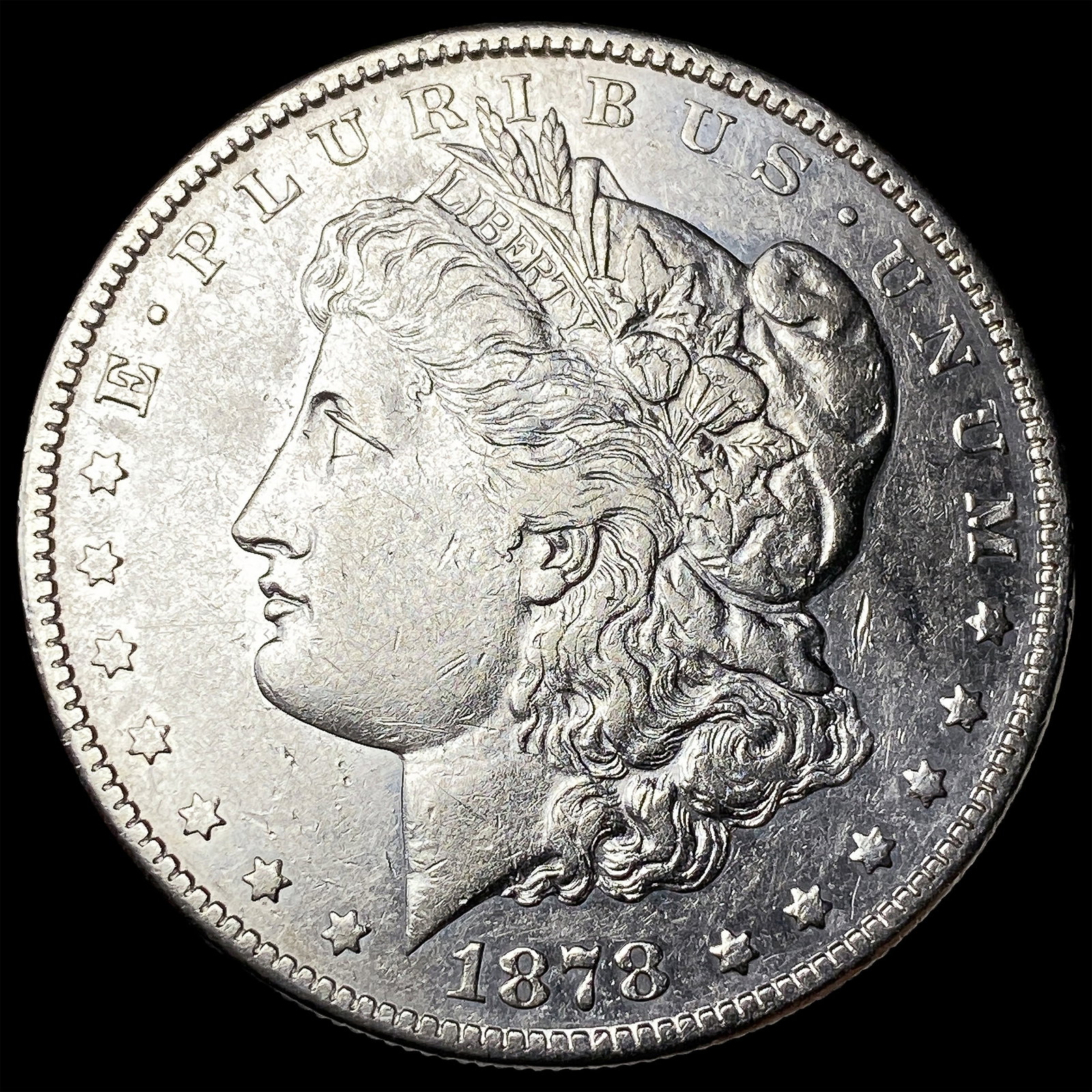 1878 Silver Morgan Dollar CLOSELY UNCIRCULATED: 1878 Silver Morgan Dollar CLOSELY UNCIRCULATED