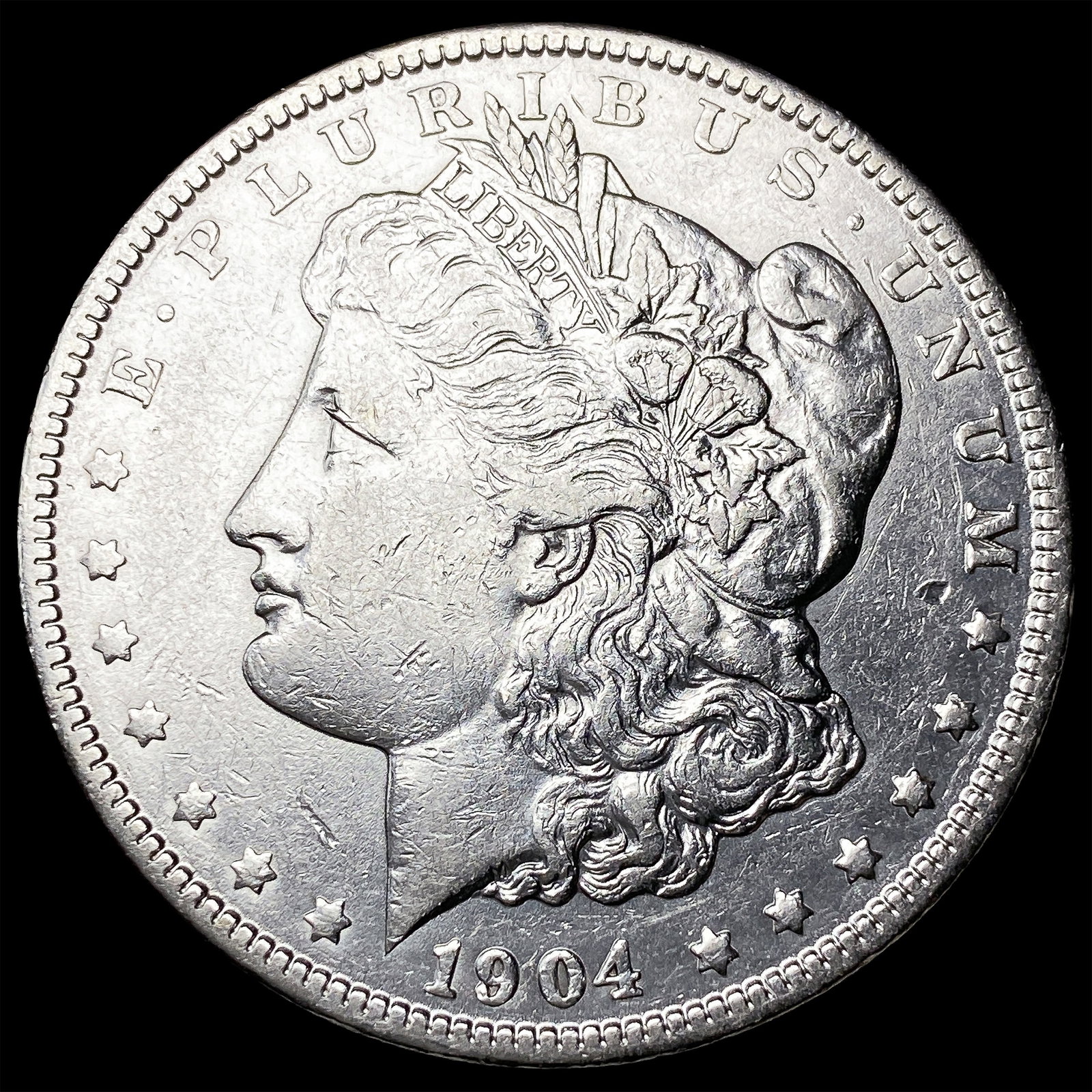 1904 Morgan Silver Dollar CLOSELY UNCIRCULATED: 1904 Morgan Silver Dollar CLOSELY UNCIRCULATED