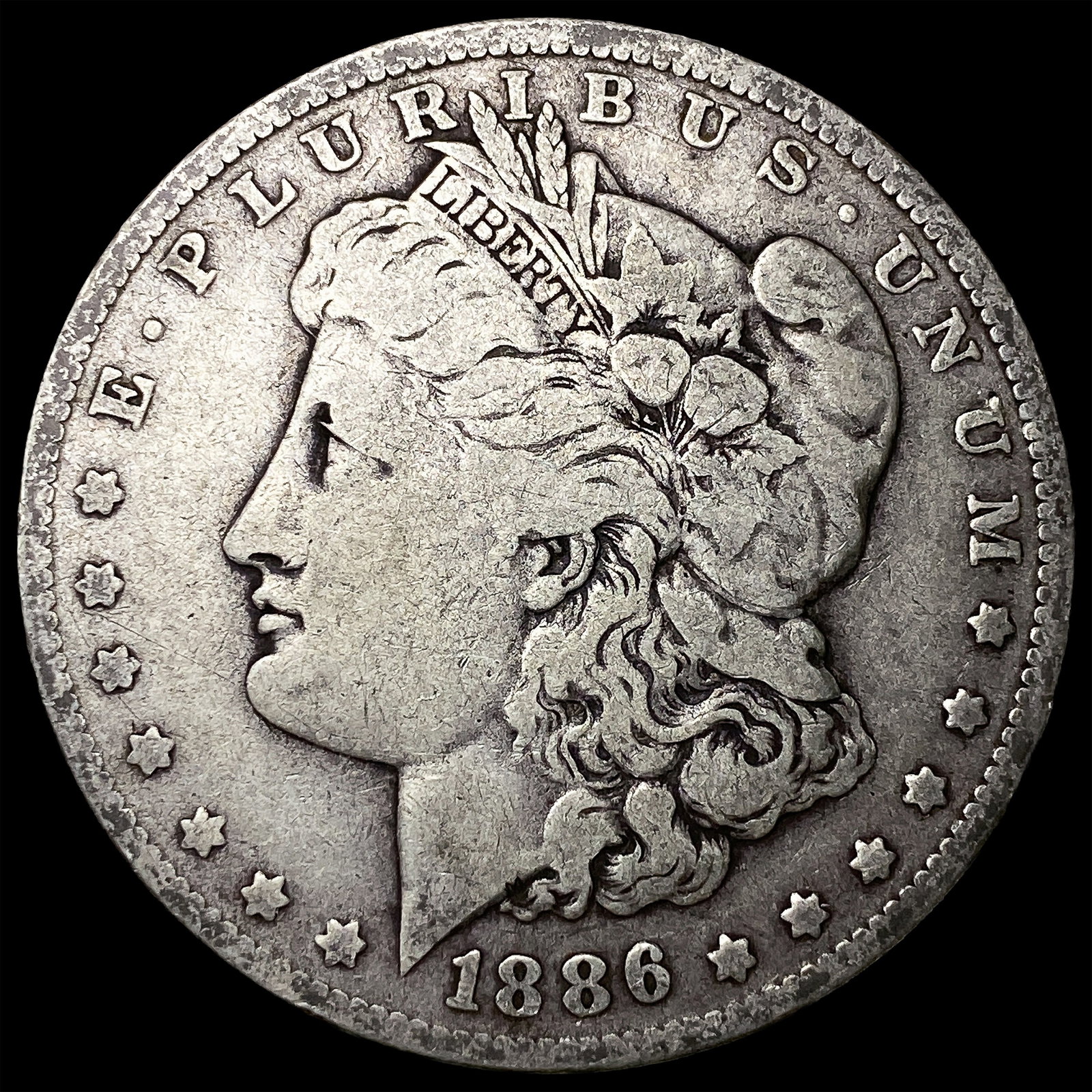 1886-O Silver Morgan Dollar LIGHTLY CIRCULATED (1 of 2)