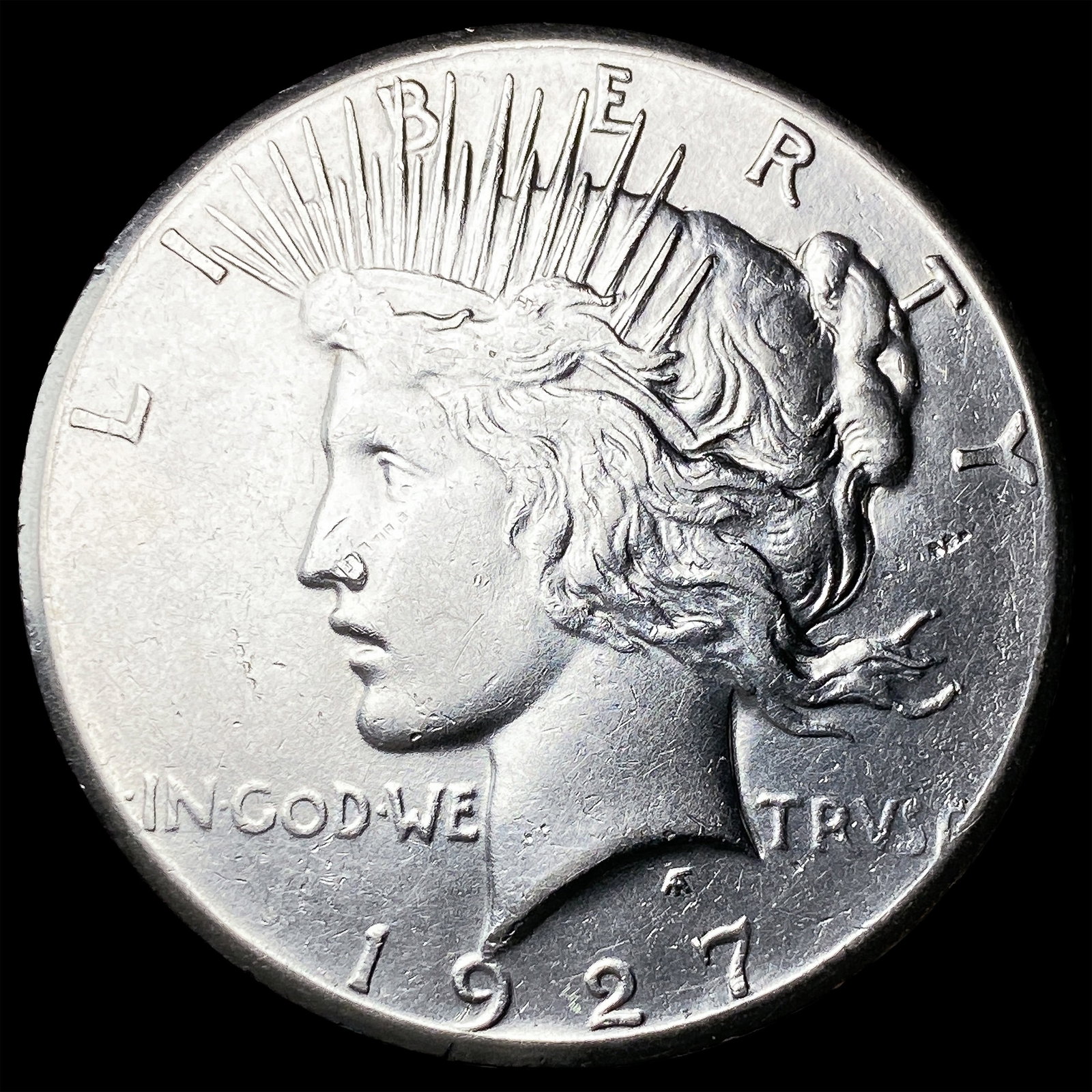 1927 Peace Silver Dollar CLOSELY UNCIRCULATED: 1927 Peace Silver Dollar CLOSELY UNCIRCULATED