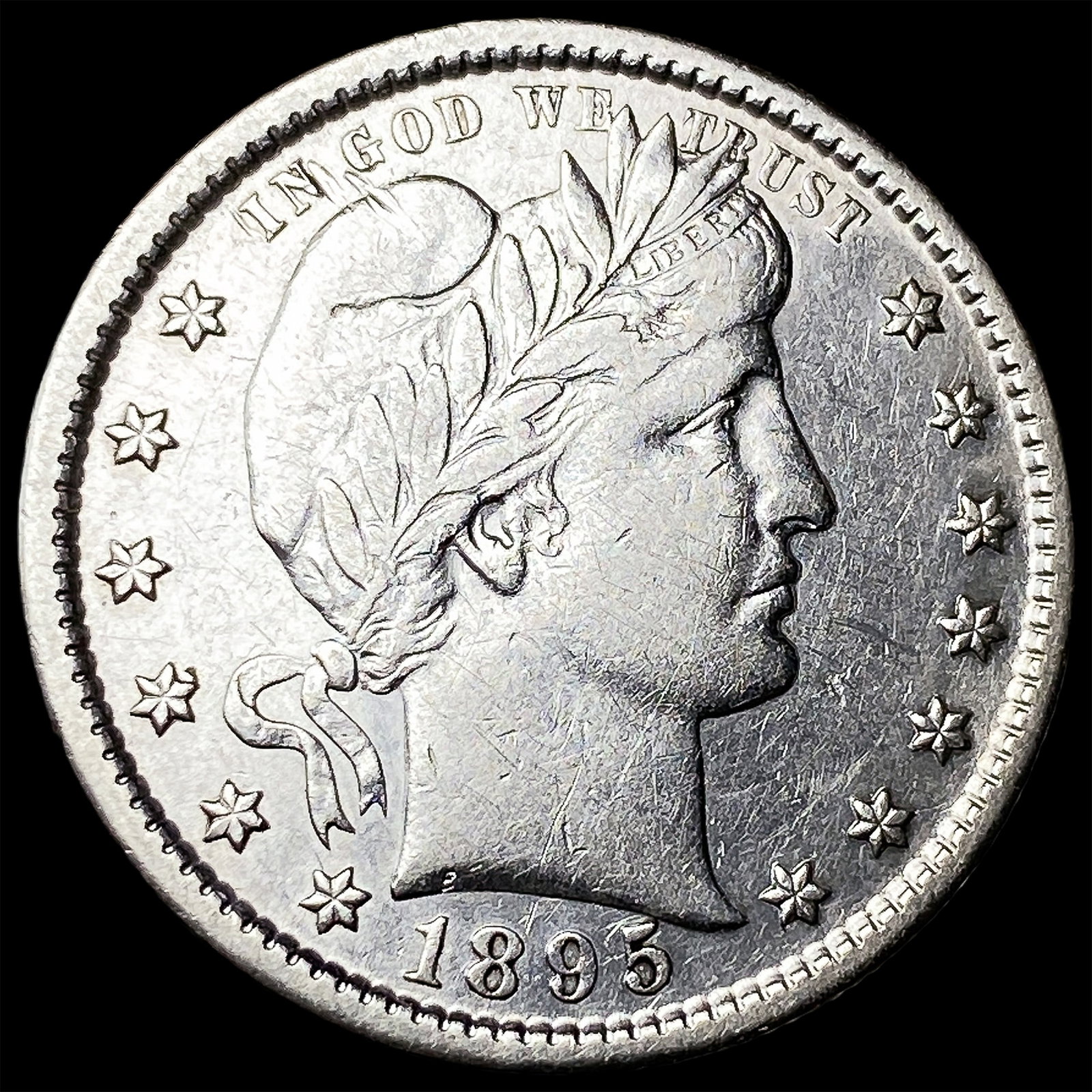 1895-S Silver Barber Quarter CLOSELY UNCIRCULATED (1 of 2)