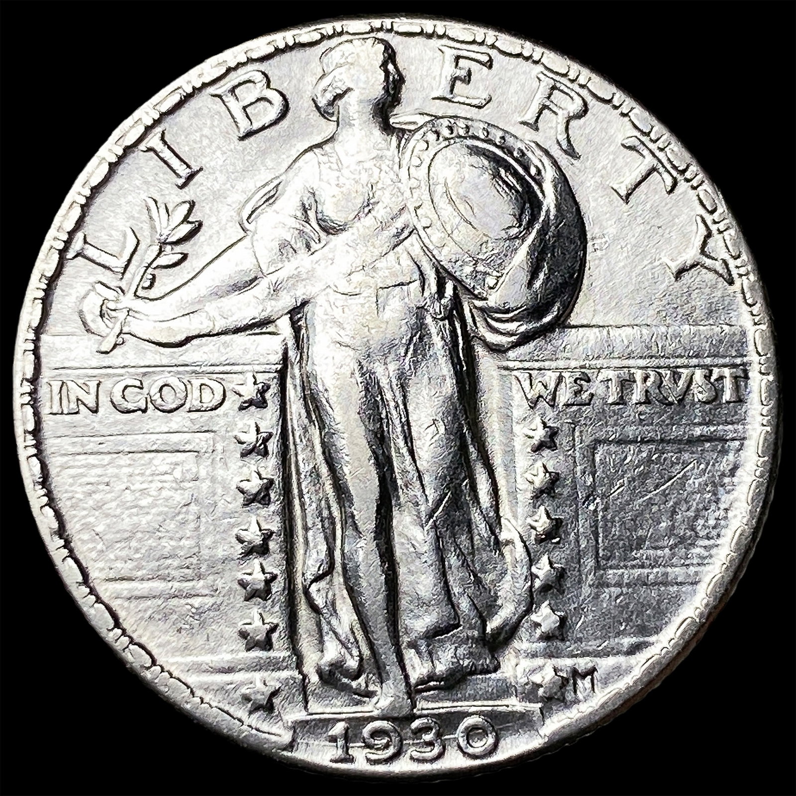 1930-S Silver Standing Liberty Quarter CLOSELY UNCIRCULATED (1 of 2)