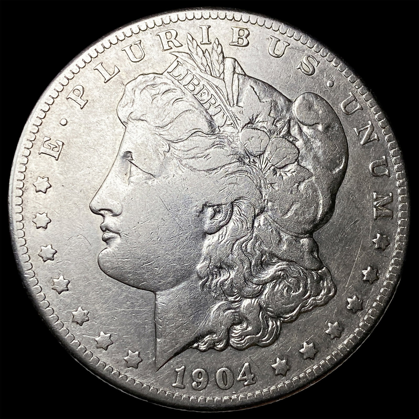 1904-S Silver Morgan Dollar NEARLY UNCIRCULATED (1 of 2)