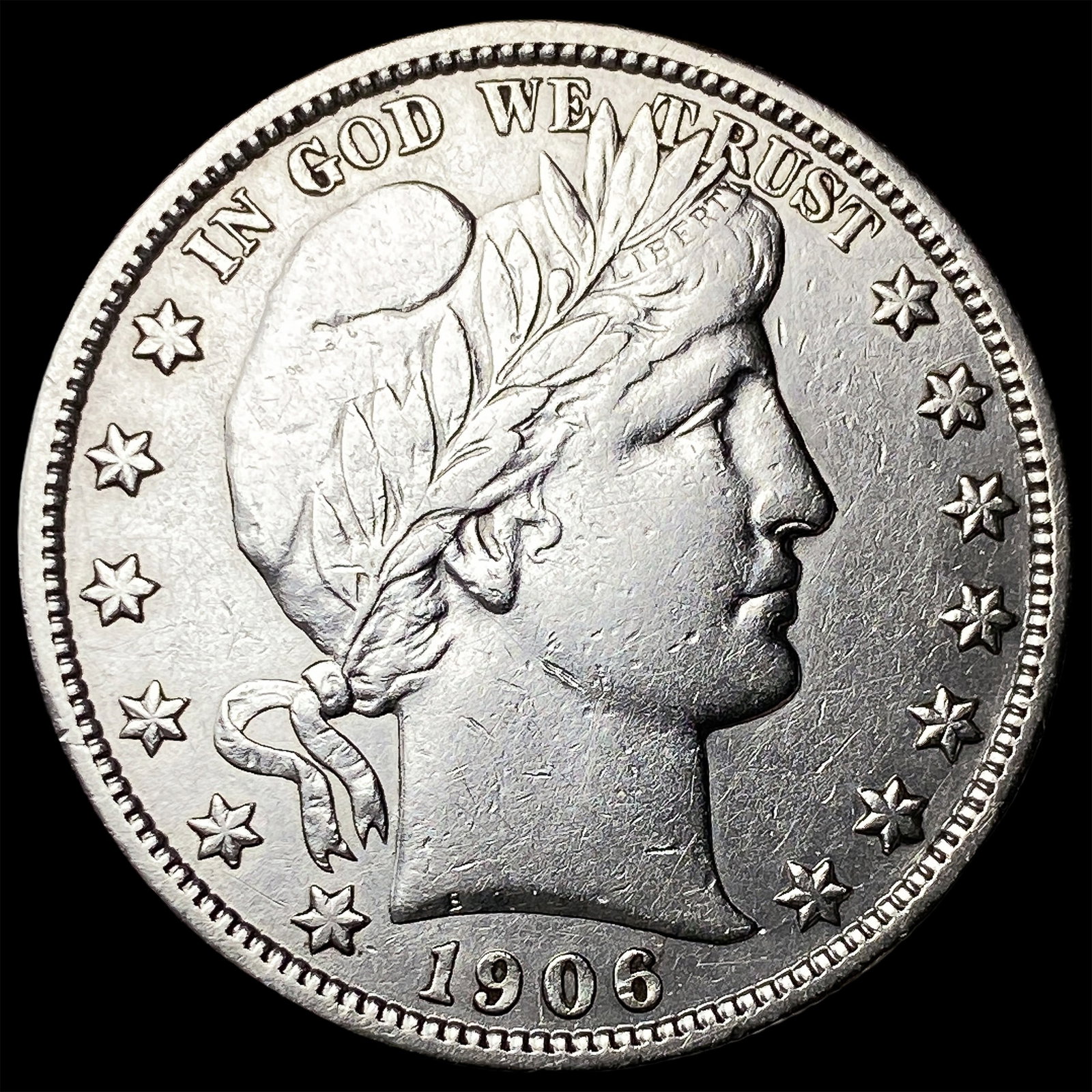 1906-S Silver Barber Half Dollar CHOICE AU (1 of 2)