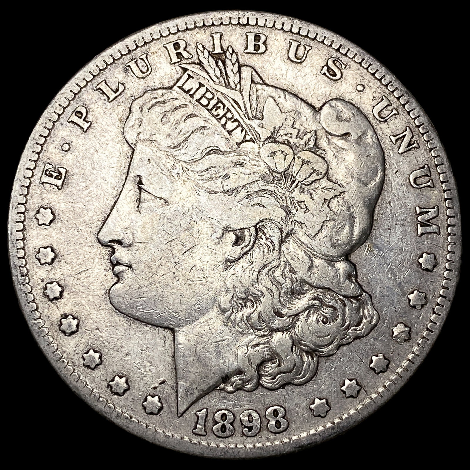 1898-S Silver Morgan Dollar NEARLY UNCIRCULATED: 1898-S Silver Morgan Dollar NEARLY UNCIRCULATED