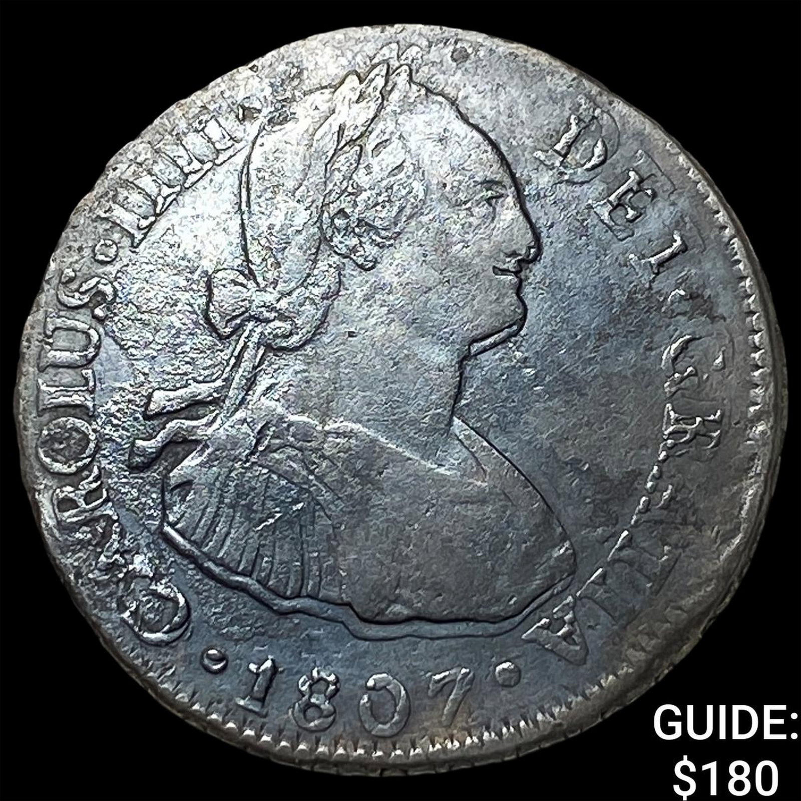 1807JP Peru Colo Siver 2 Reales KM95 (1 of 2)