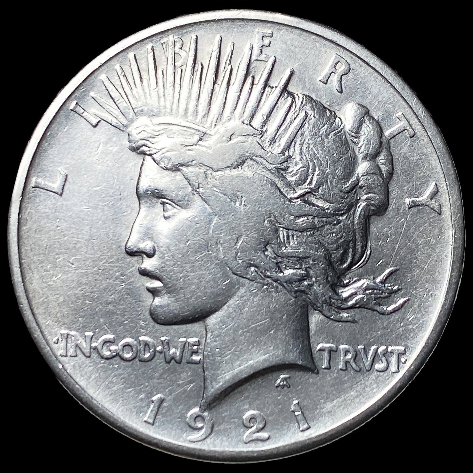 1921 Silver Peace Dollar NEARLY UNCIRCULATED (1 of 2)