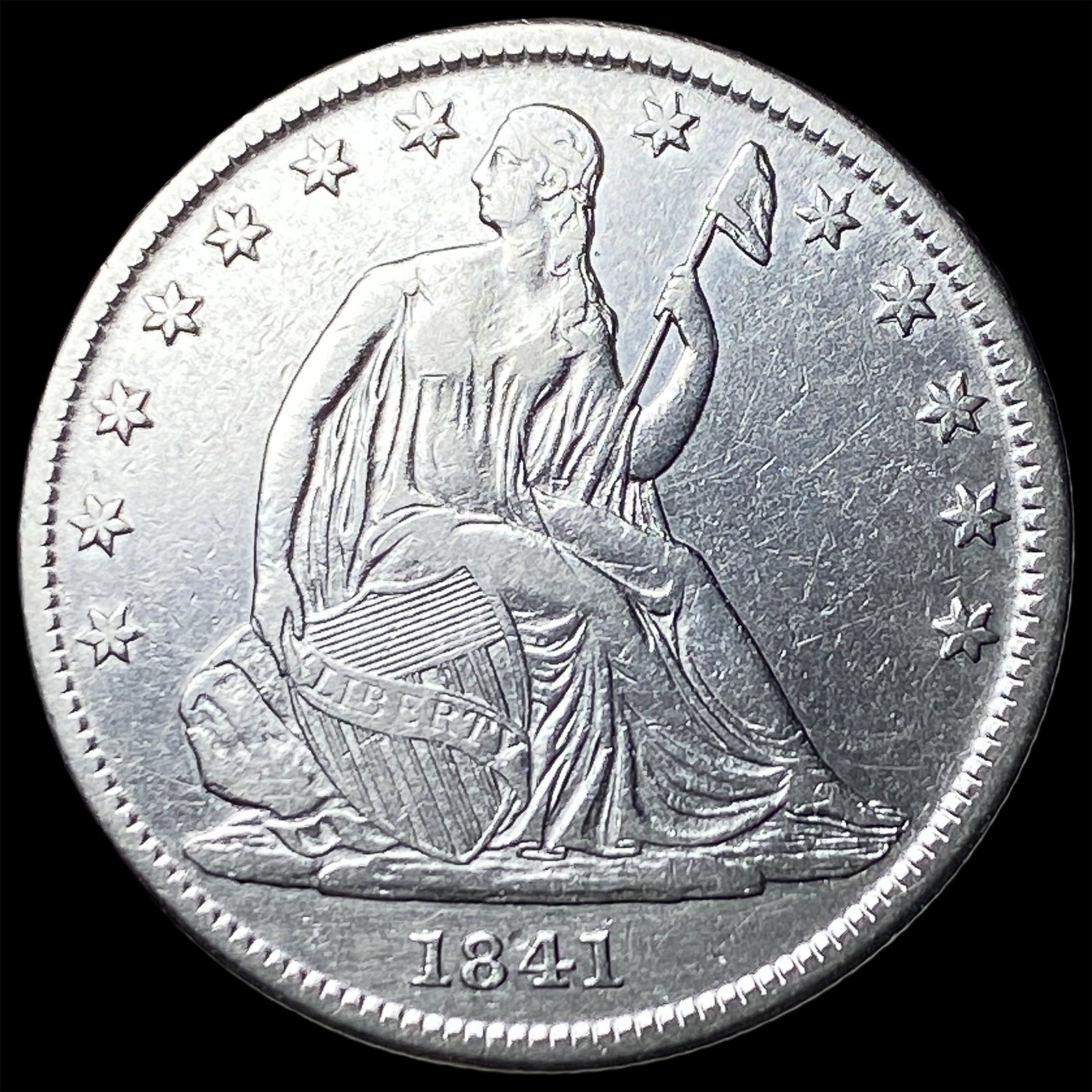 1841-O Silver Half Dollar CLOSELY UNCIRCULATED (1 of 2)