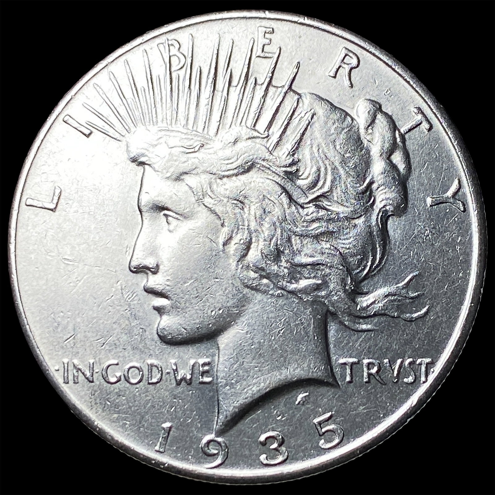 1935 Silver Peace Dollar CHOICE AU (1 of 2)