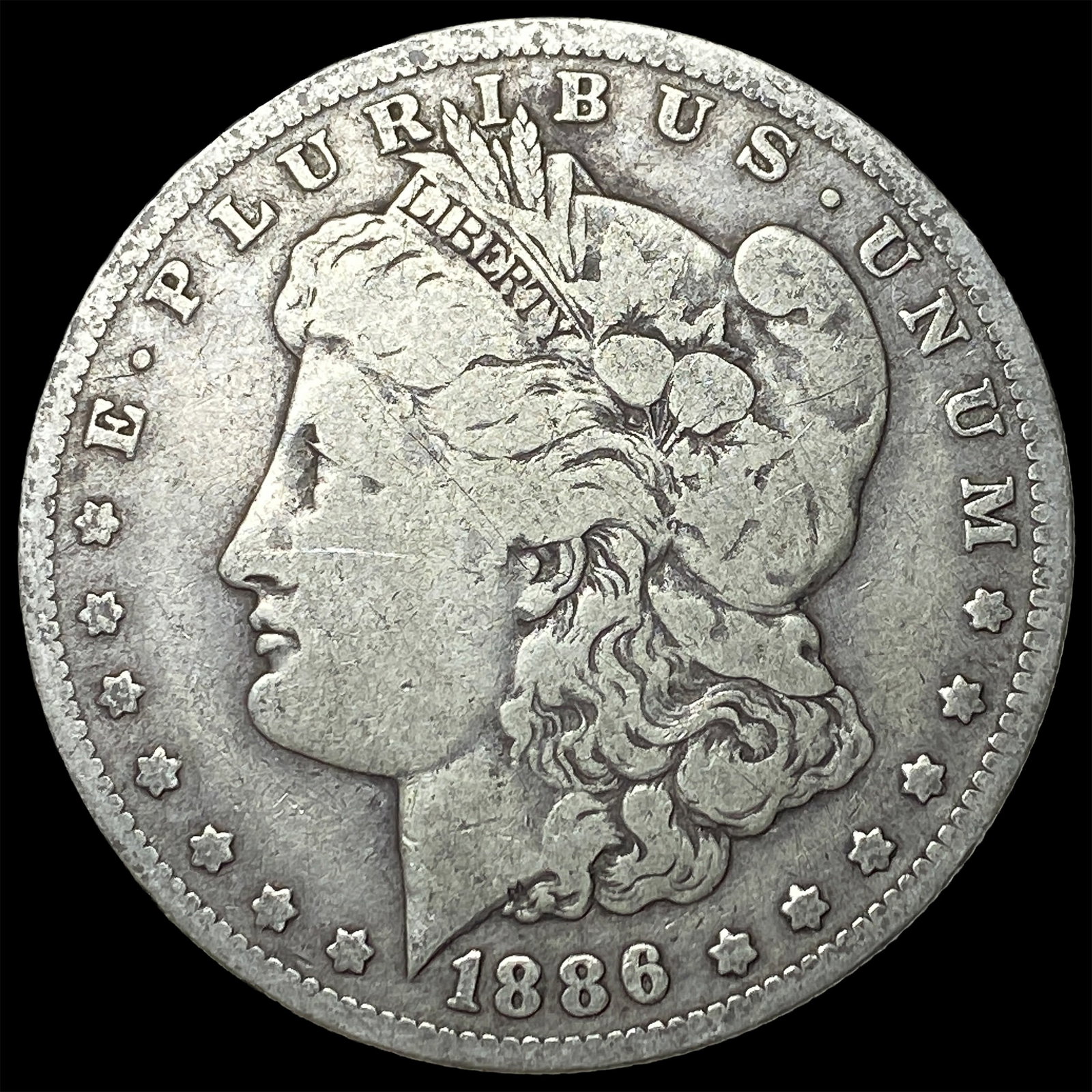 1886-O Silver Morgan Dollar LIGHTLY CIRCULATED (1 of 2)