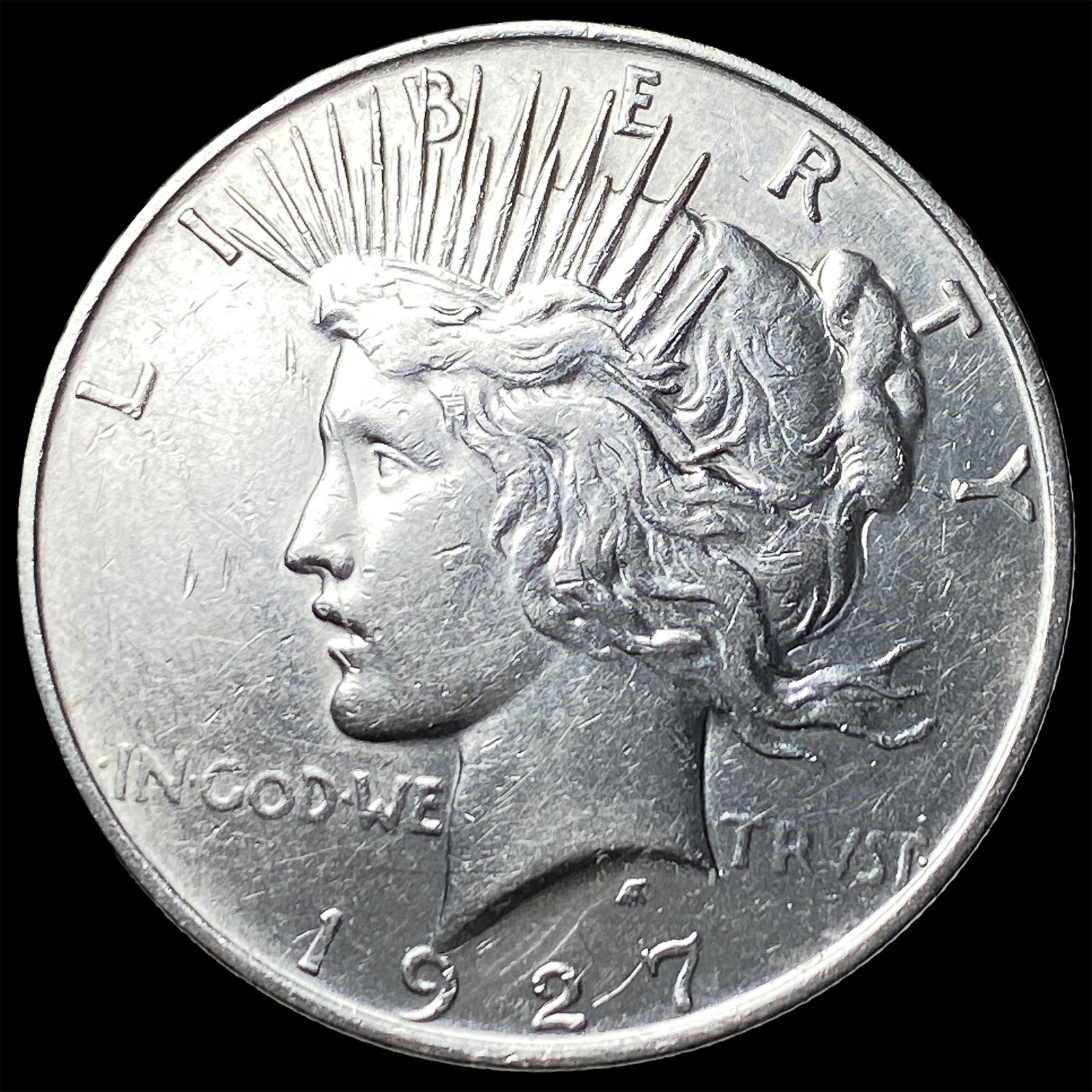 1927 Peace Silver Dollar CLOSELY UNCIRCULATED: 1927 Peace Silver Dollar CLOSELY UNCIRCULATED
