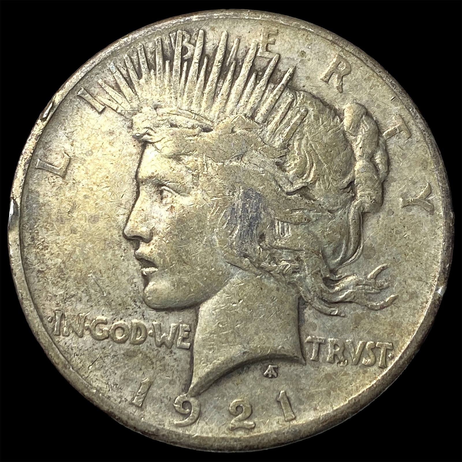 1921 Silver Peace Dollar NEARLY UNCIRCULATED (1 of 2)