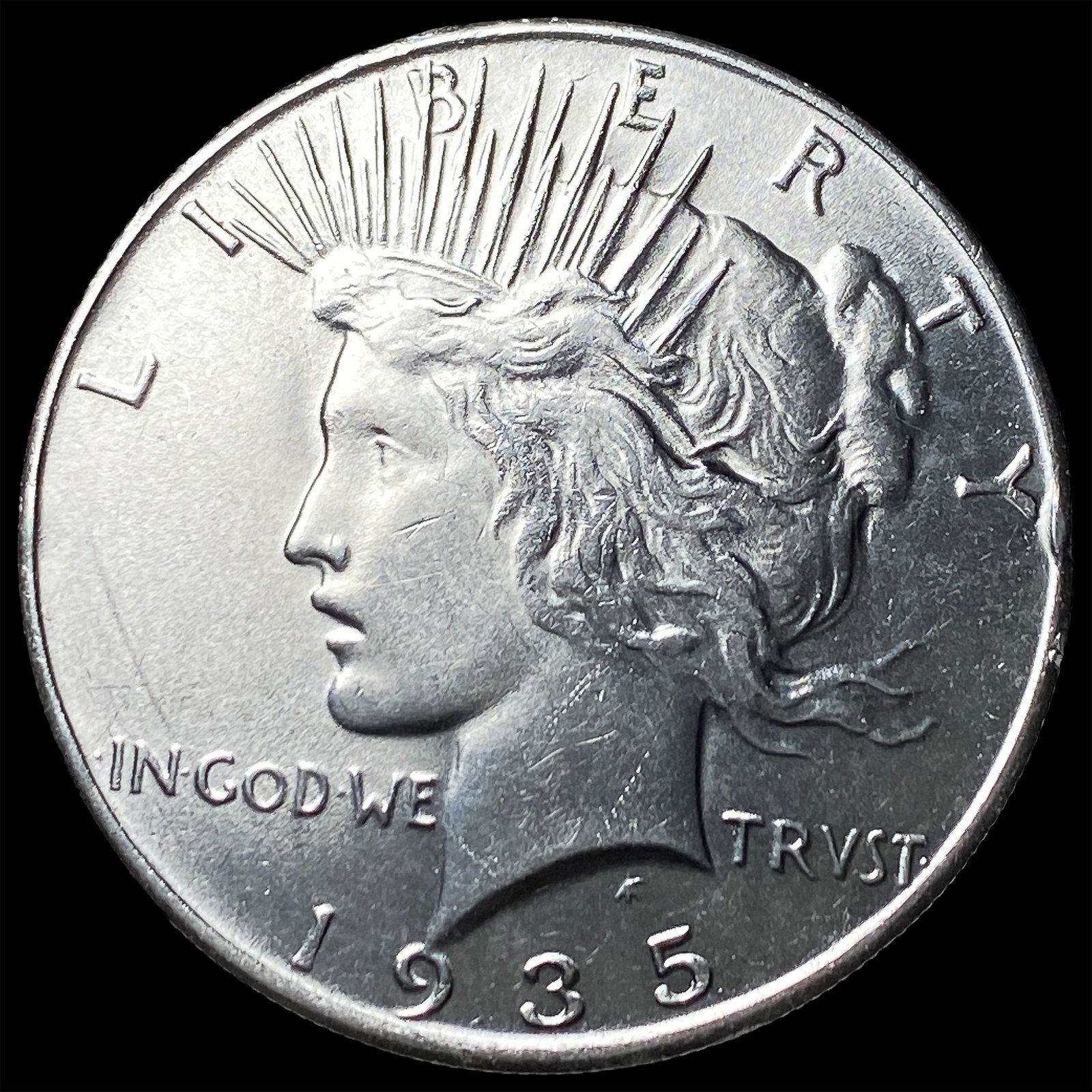 1935 Silver Peace Dollar CHOICE BU (1 of 2)