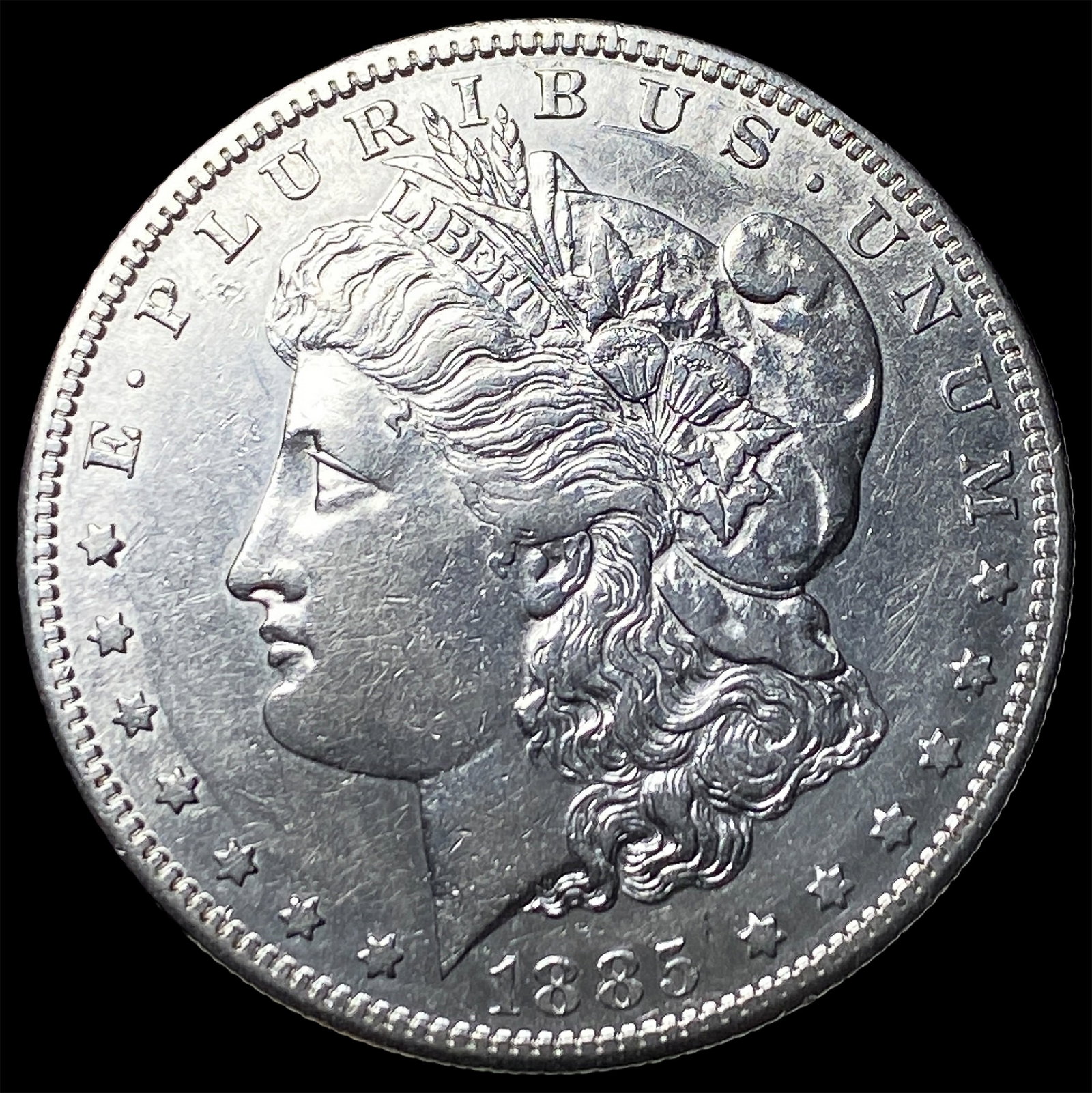 1885-S Silver Morgan Dollar CLOSELY UNCIRCULATED (1 of 2)