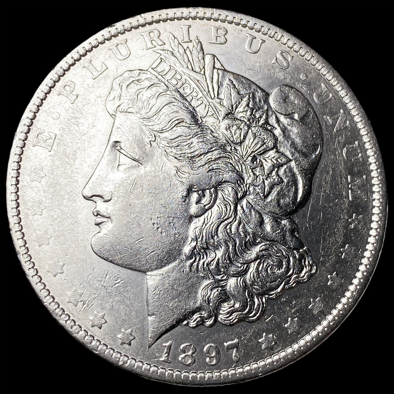 1897-O Silver Morgan Dollar CHOICE AU (1 of 2)