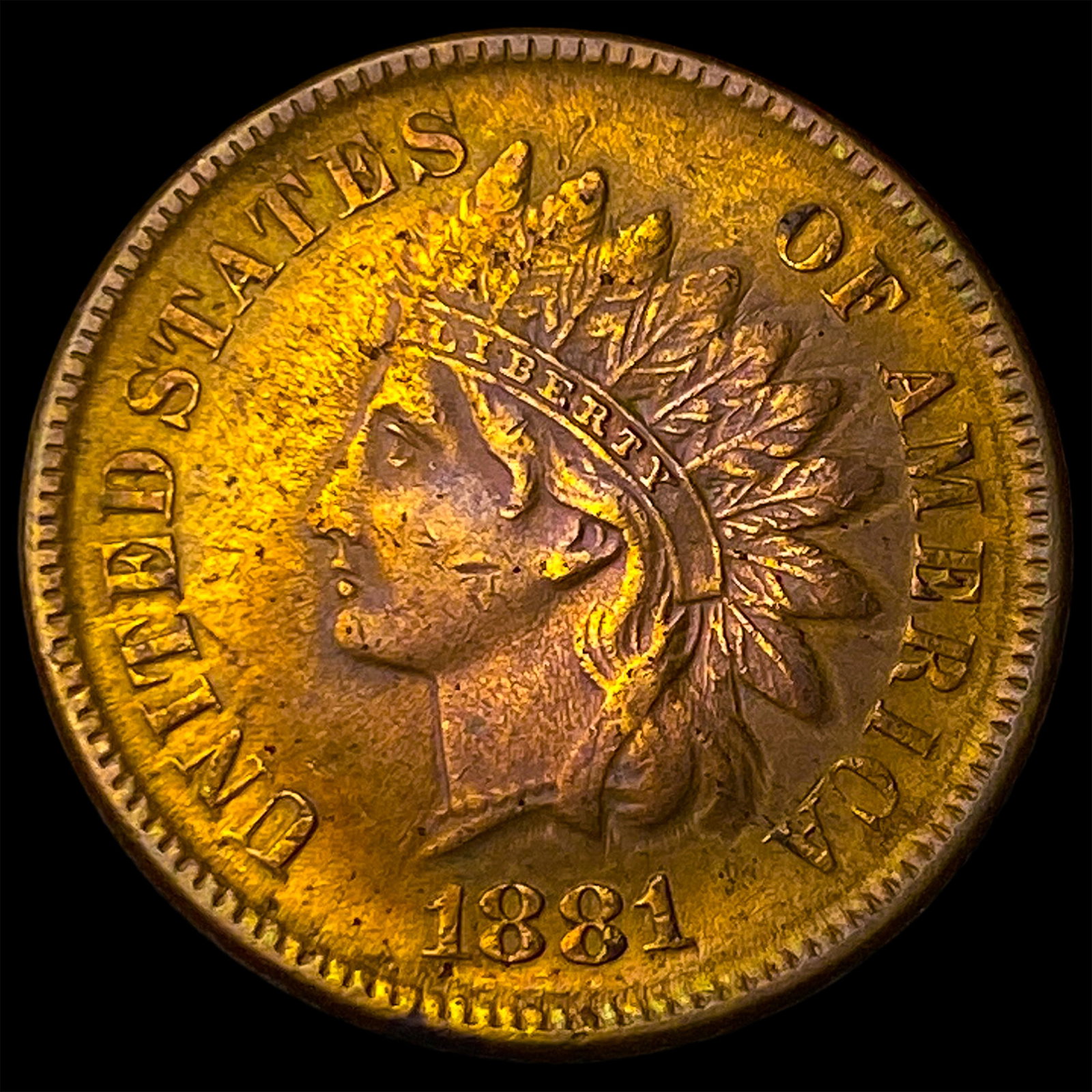1881 Indian Head Cent CLOSELY UNCIRCULATED (1 of 2)