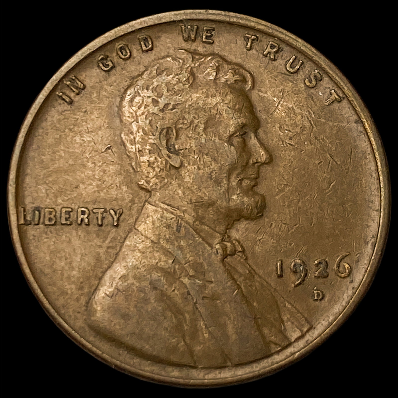 1926-D Lincoln Wheat Cent NEARLY UNCIRCULATED (1 of 2)