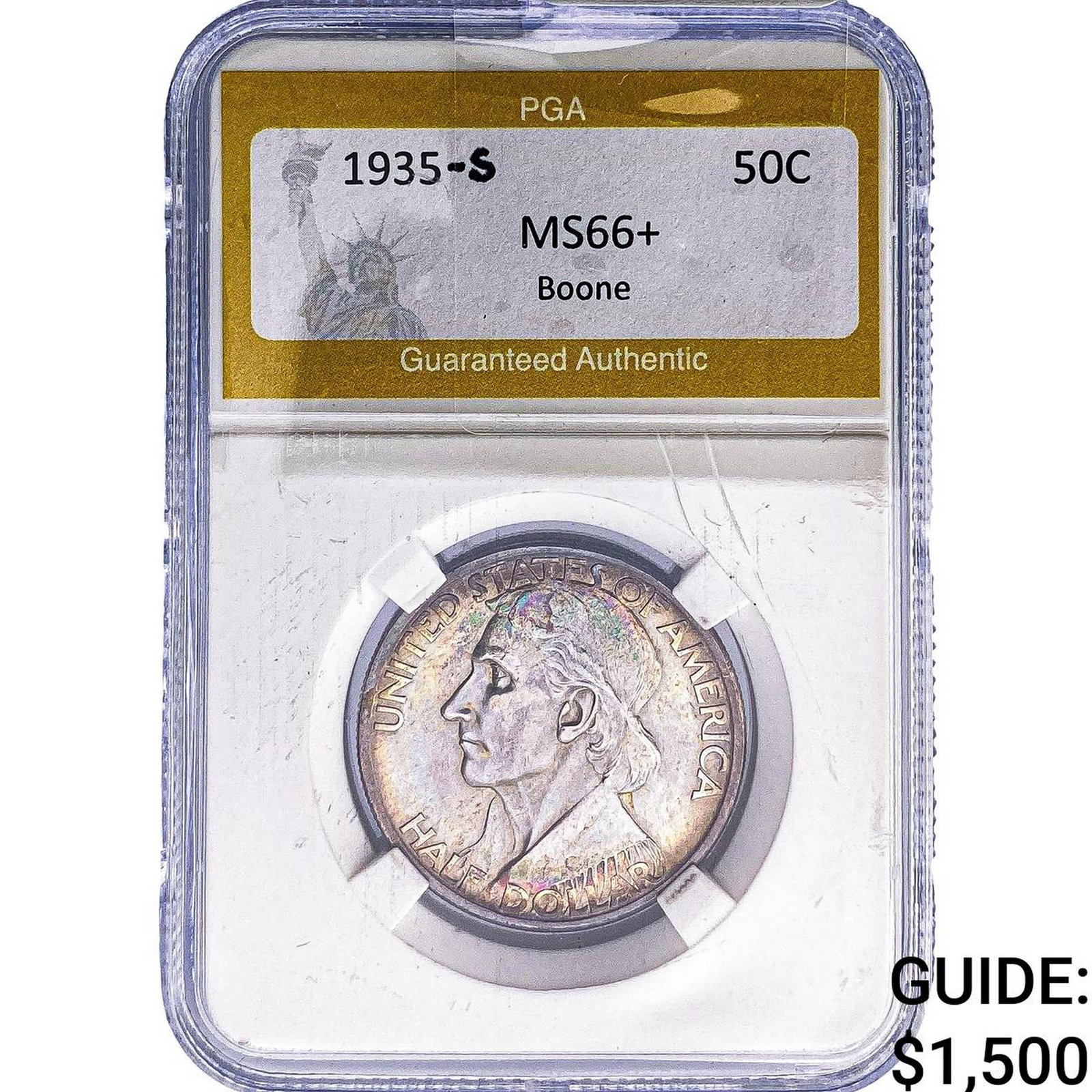 1935-S Boone Half Dollar PGA MS66+ (1 of 2)