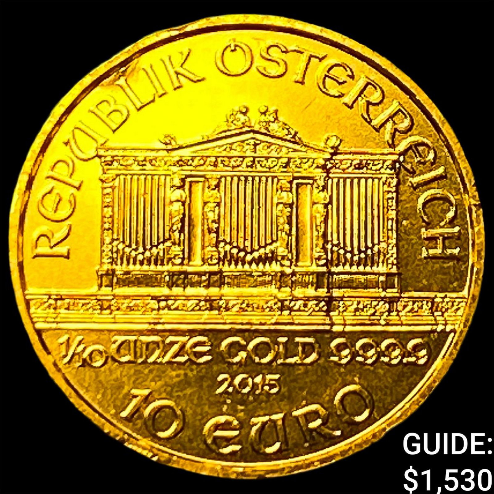 2015 Osterreich 1/10oz Gold 10 Euro (1 of 2)