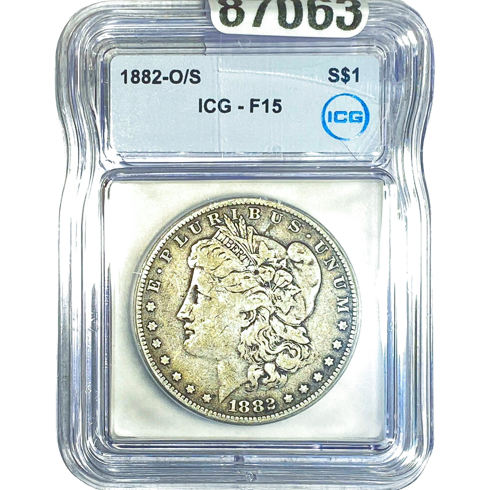 1882-O/S Morgan Silver Dollar ICG F15 (1 of 2)