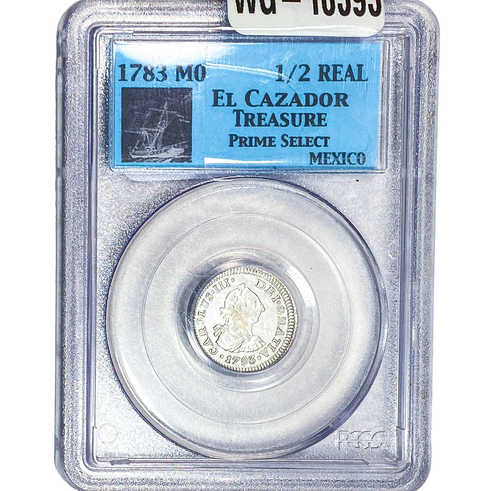 1783 Mo Mexico El Cazador SIlver 1/2 Real Treasure PCGS (1 of 2)