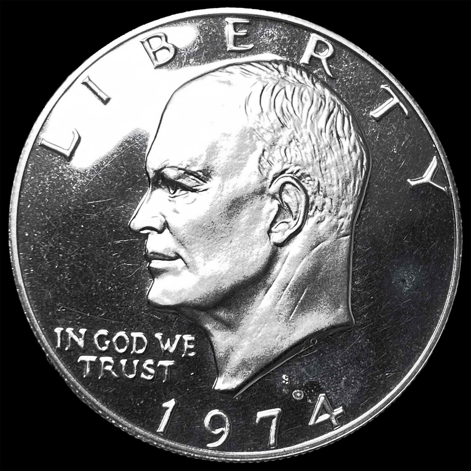 1974-S Eisenhower Silver Dollar CHOICE PROOF (1 of 2)
