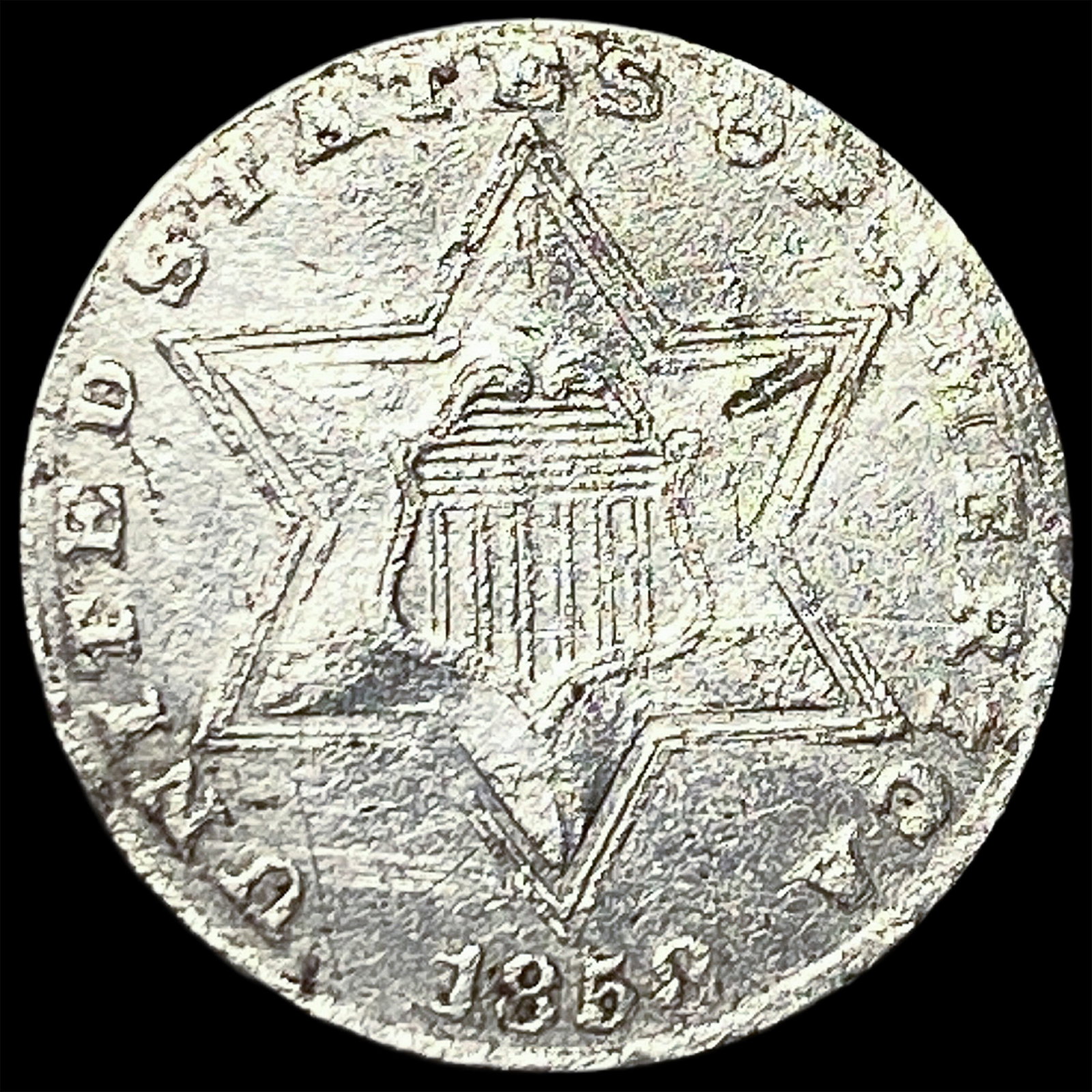 1851 Silver Three-Cent Piece HIGH GRADE (1 of 2)