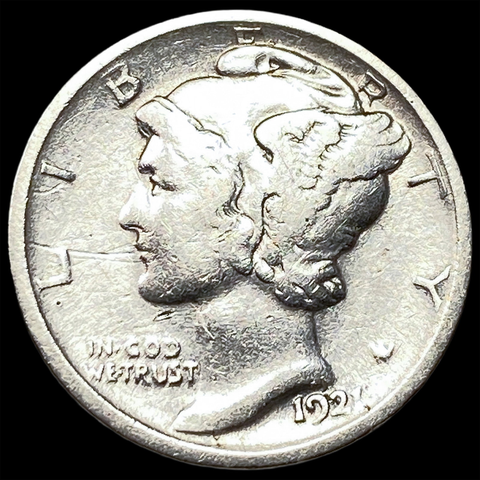 1923-S Mercury Dime LIGHTLY CIRCULATED (1 of 2)
