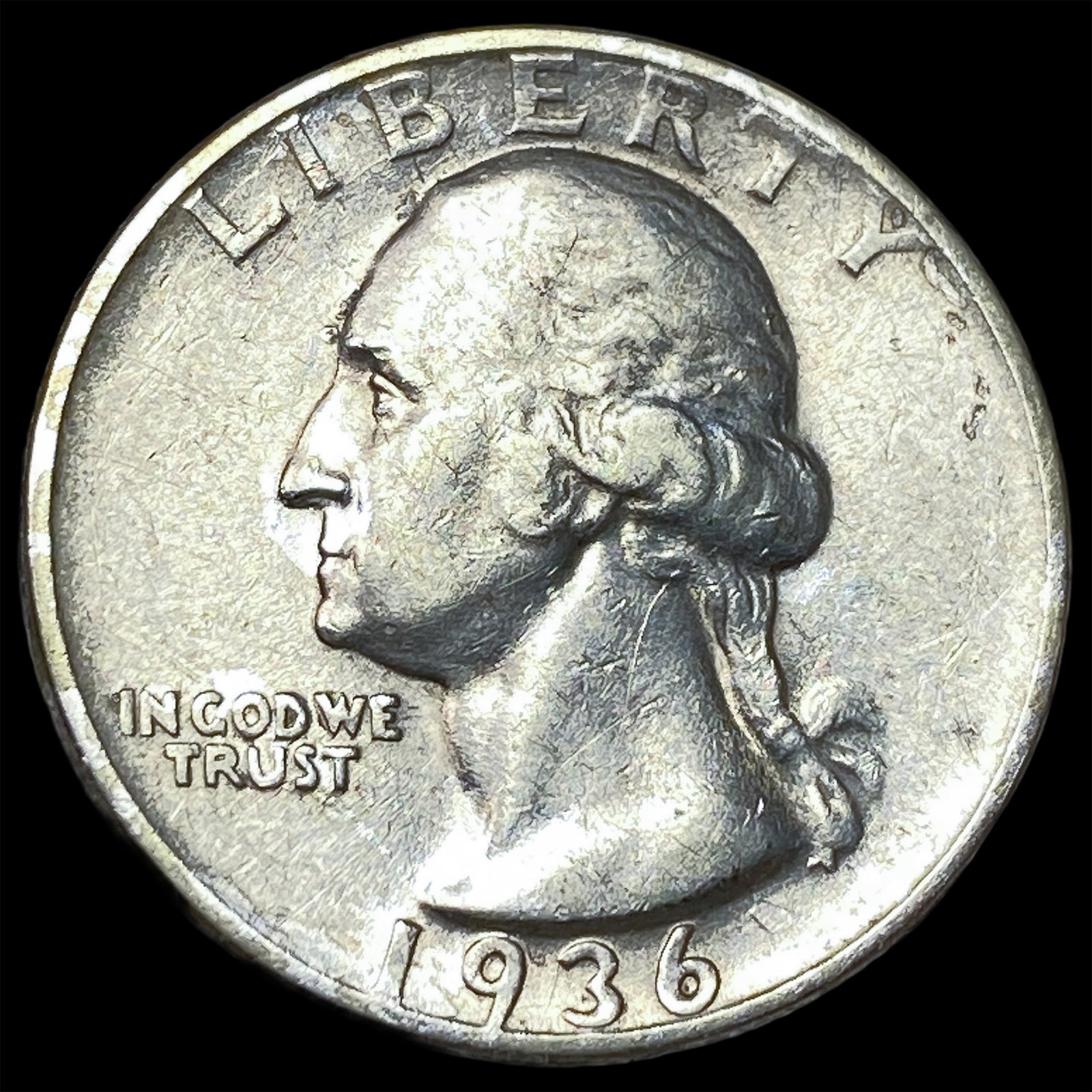 1936-D Silver Washington Quarter CLOSELY UNCIRCULATED (1 of 2)