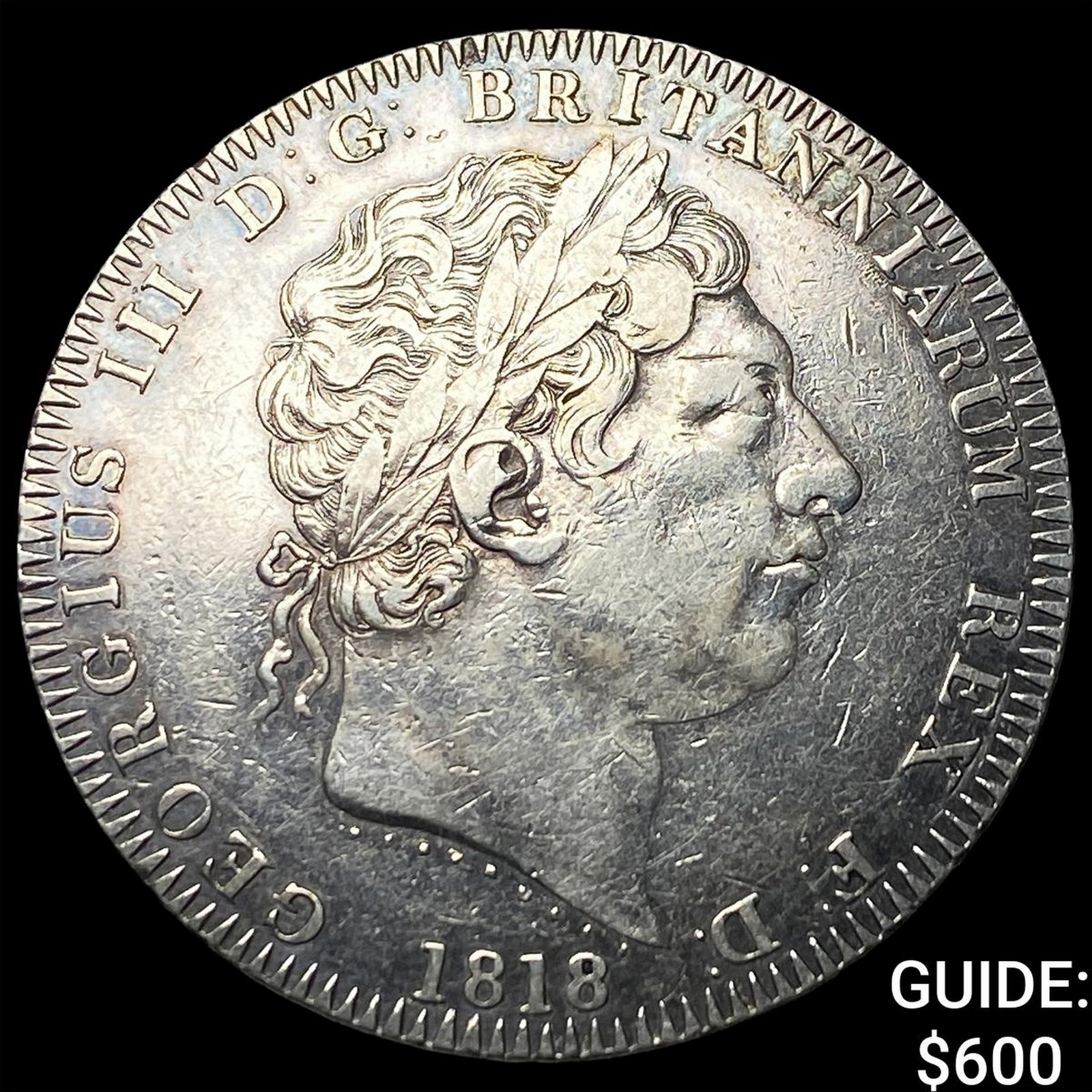 1818 Great Britain Silver Crown KM-675 (1 of 2)