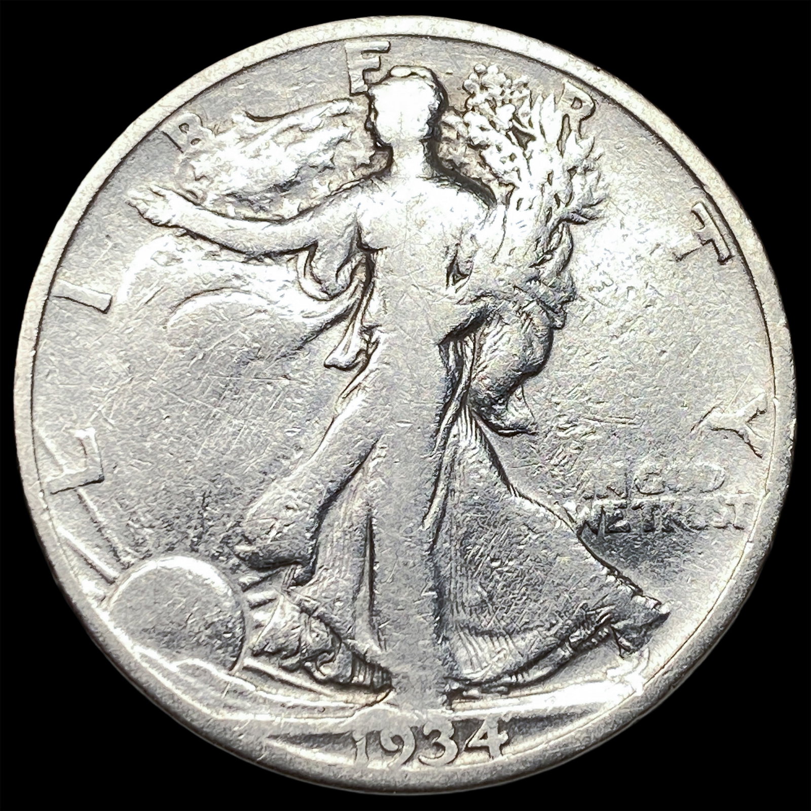 1934-S Silver Half Dollar NICELY CIRCULATED (1 of 2)