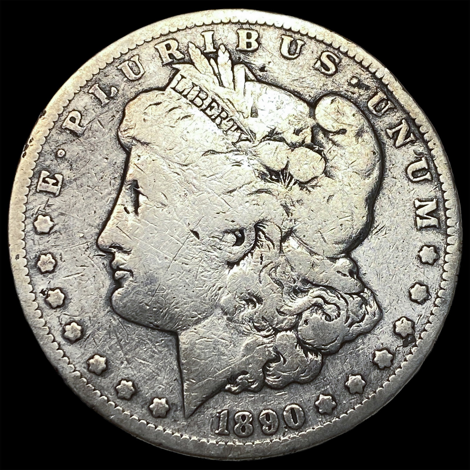 1890-CC Silver Morgan Dollar LIGHTLY CIRCULATED (1 of 2)