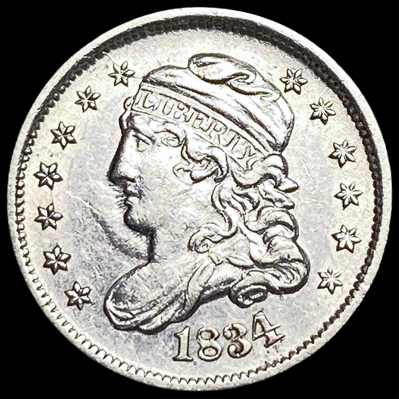 1834 Capped Bust Half Dime UNCIRCULATED (1 of 2)