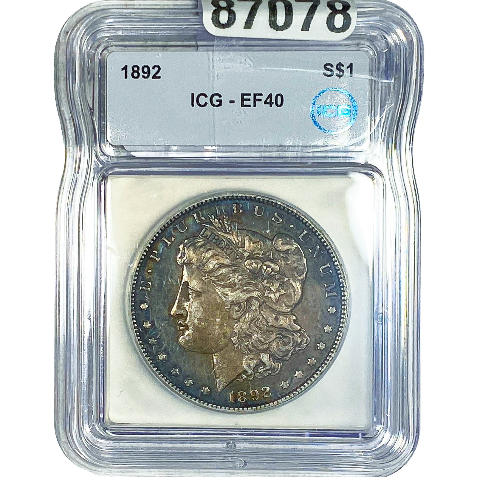 1892 Morgan Silver Dollar ICG EF40 (1 of 2)