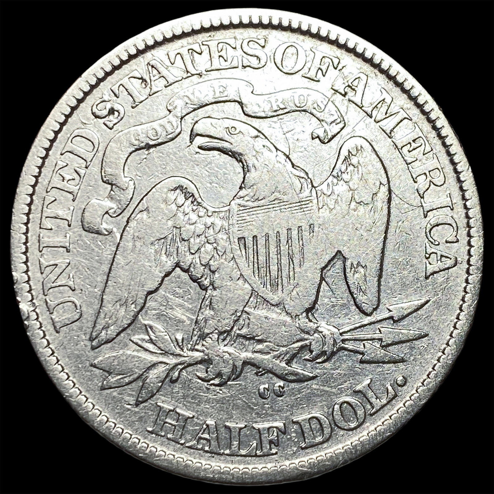1877-CC Silver Half Dollar LIGHTLY CIRCULATED - 2